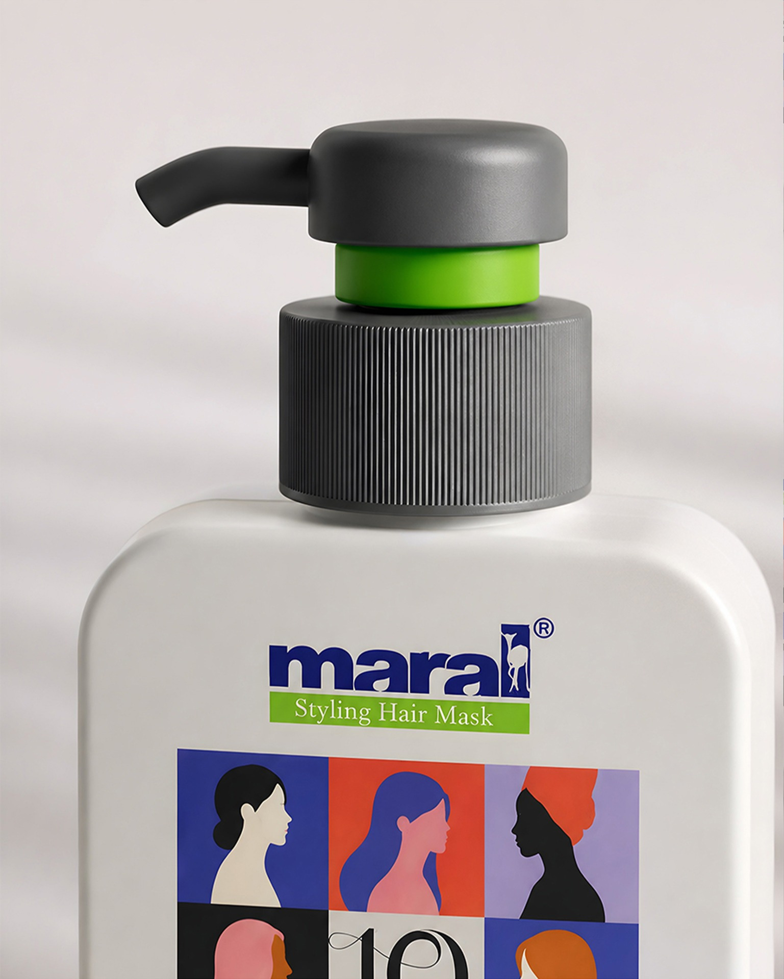 hair mask (10 in 1) packaging design