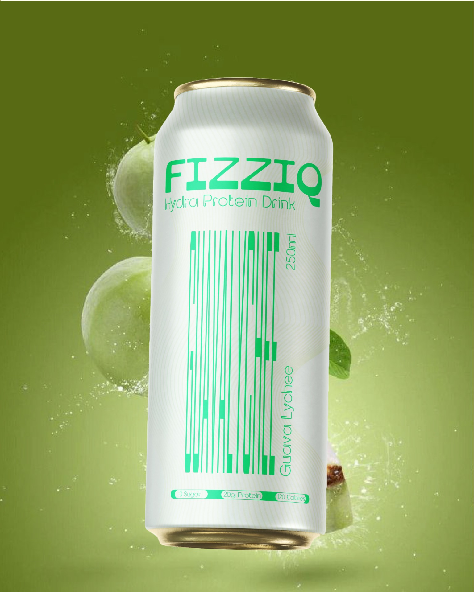 FIZZIQ – Hydra Protein Drink Packaging Design