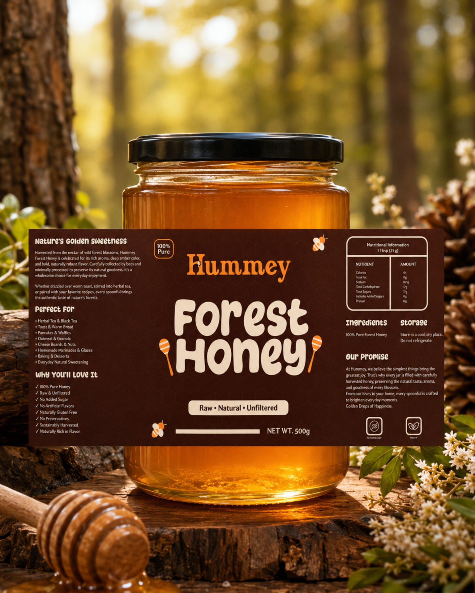 Hummey – Honey Packaging Design