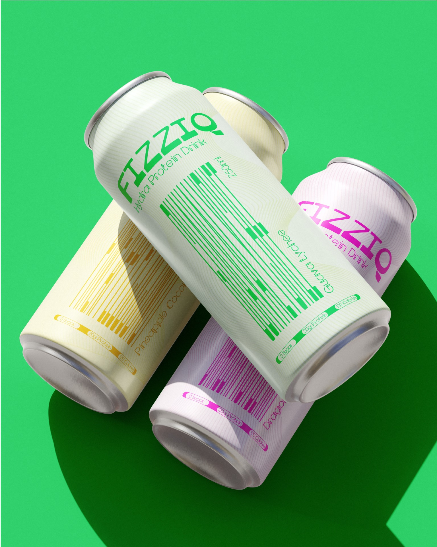 FIZZIQ – Hydra Protein Drink Packaging Design