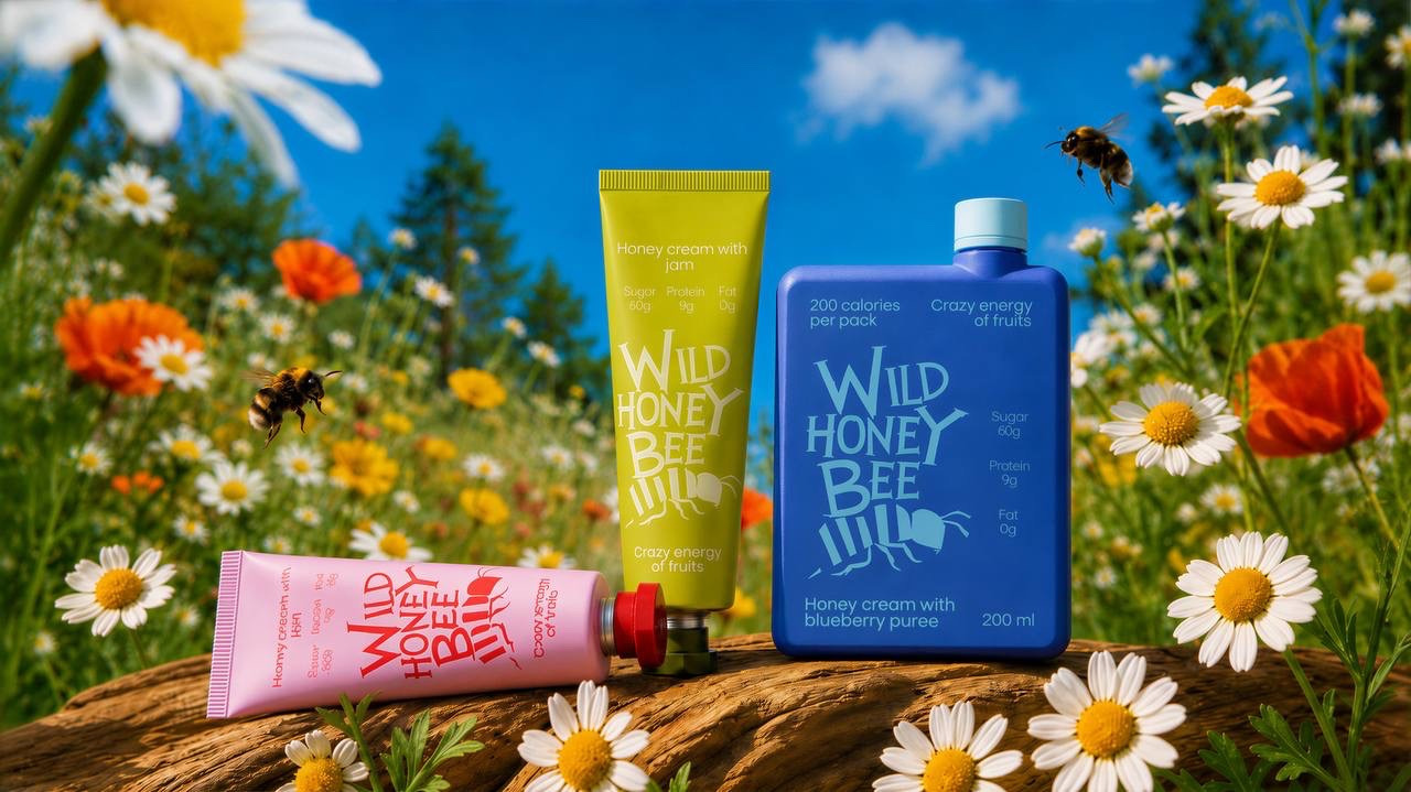 Honey super food packaging