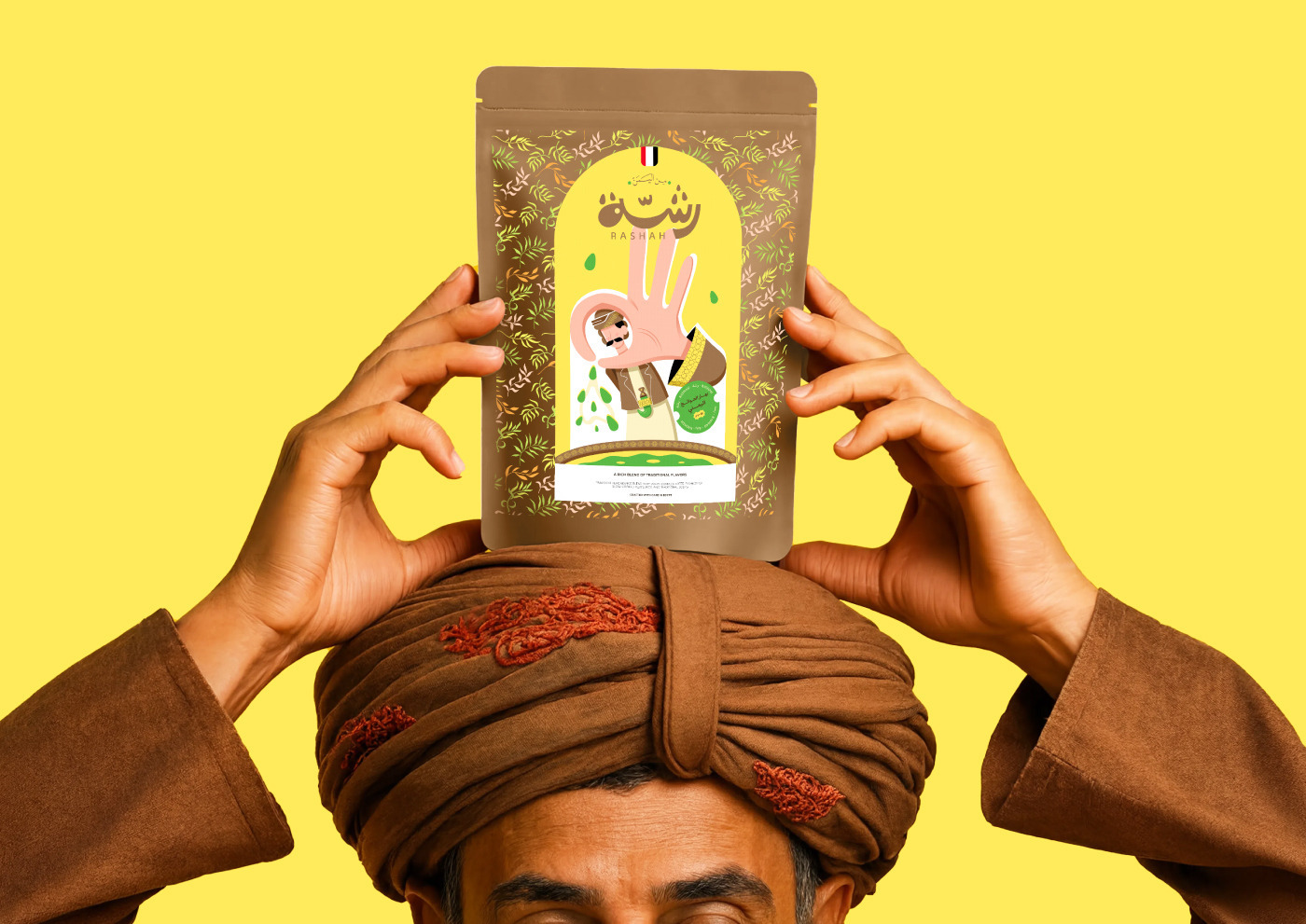 Rashah: Cultural Storytelling Through Spice Character Packaging Design