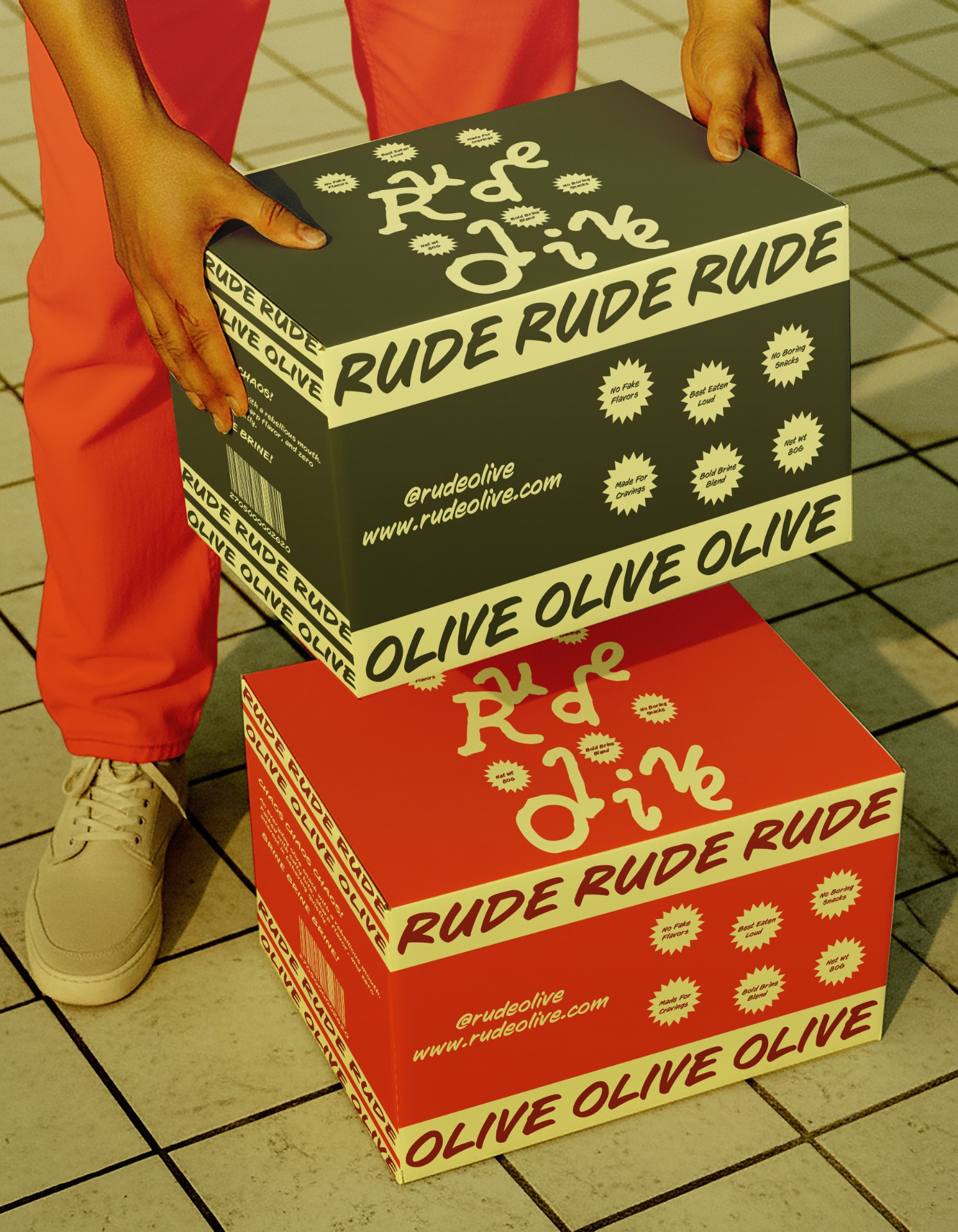 Rude Olive — Brand Identity & Packaging Design