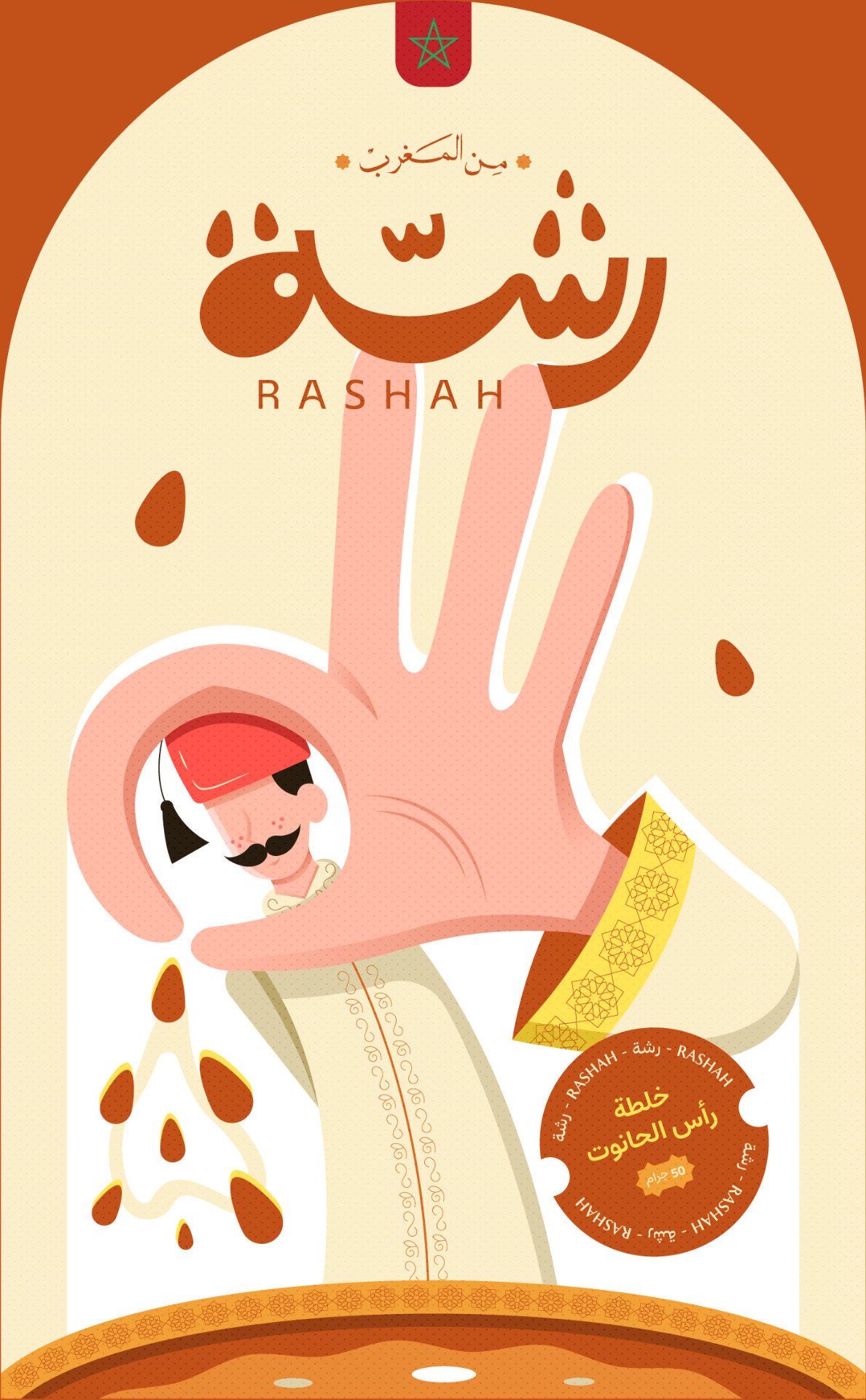 Rashah: Cultural Storytelling Through Spice Character Packaging Design