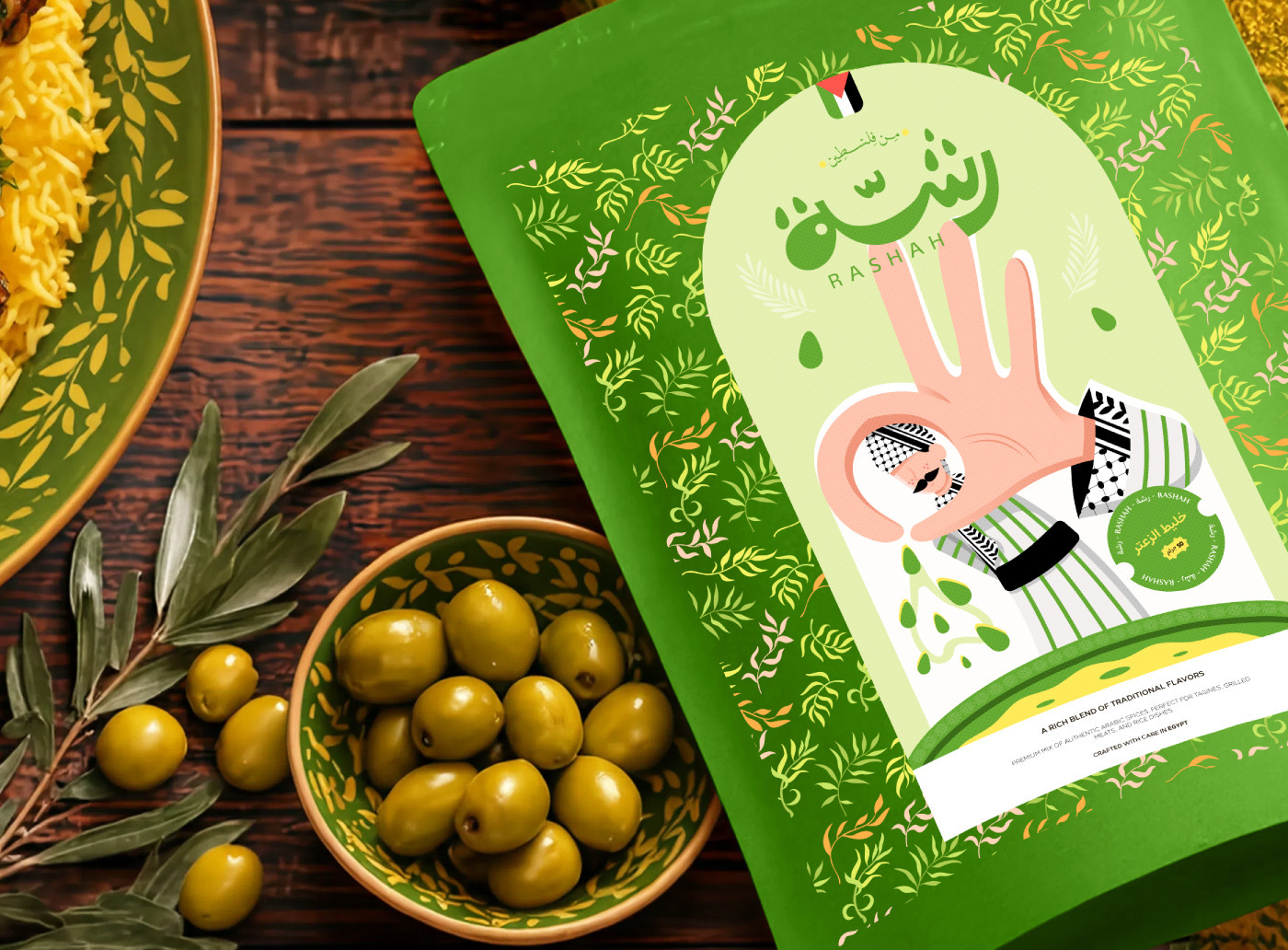 Rashah: Cultural Storytelling Through Spice Character Packaging Design