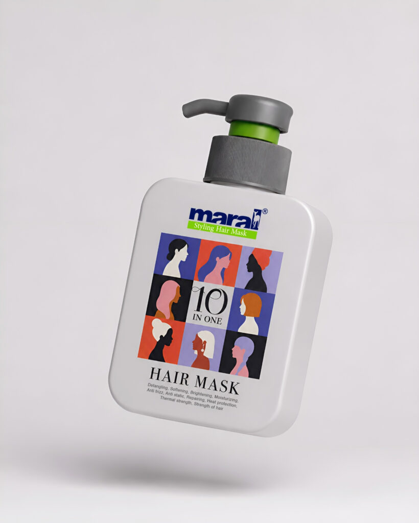 hair mask (10 in 1) packaging design