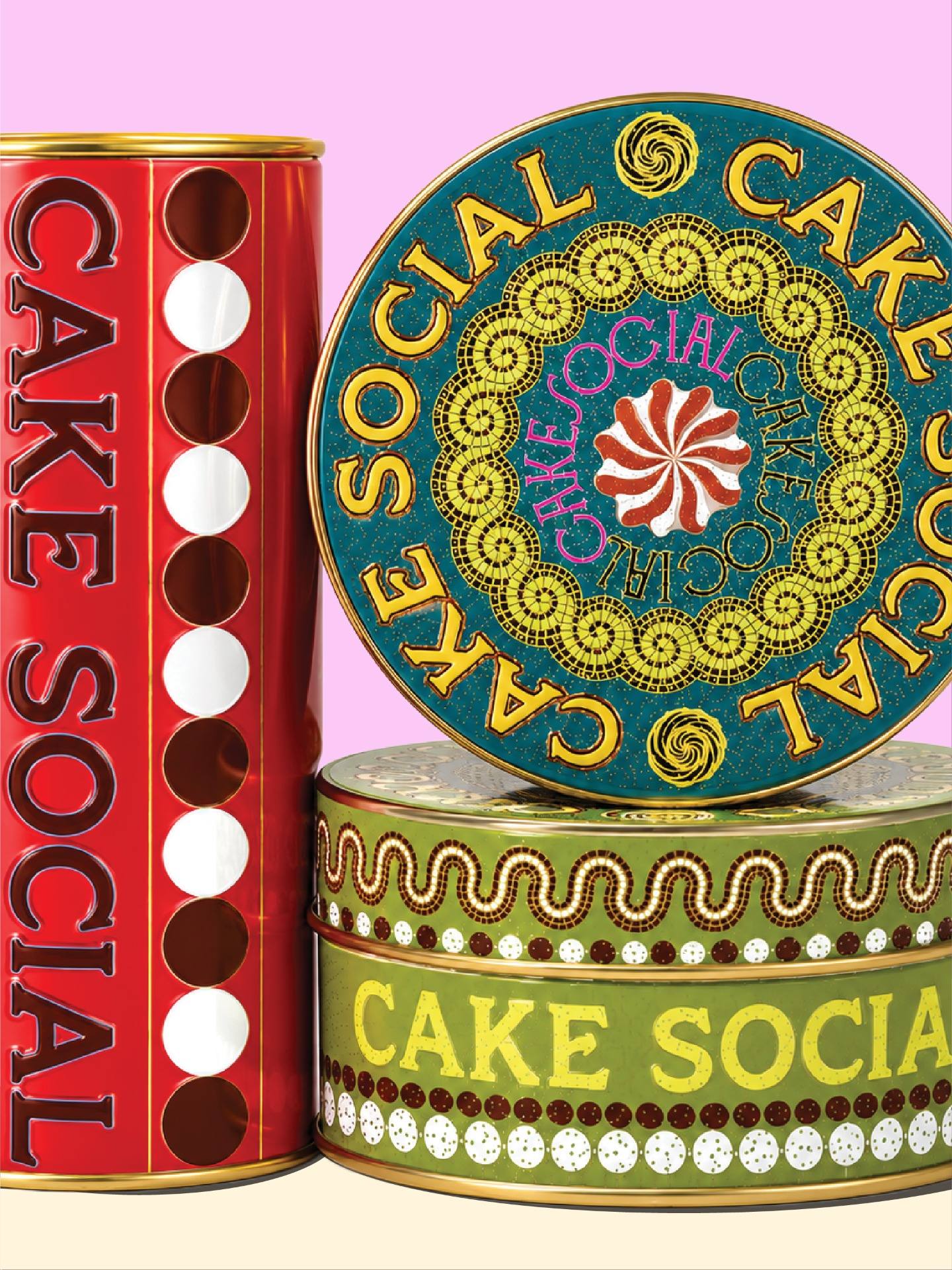 Affogato Brand Design Creates Cake Social, a Celebration Brand Inspired by the Art of Cake Decoration