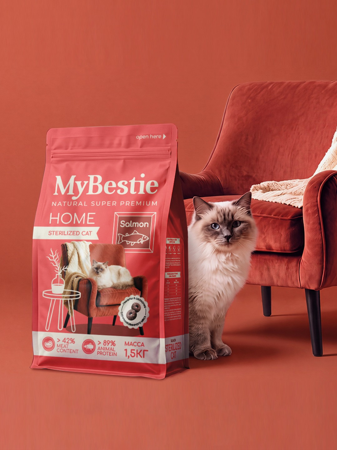 MyBestie Premium Pet Food Packaging Design