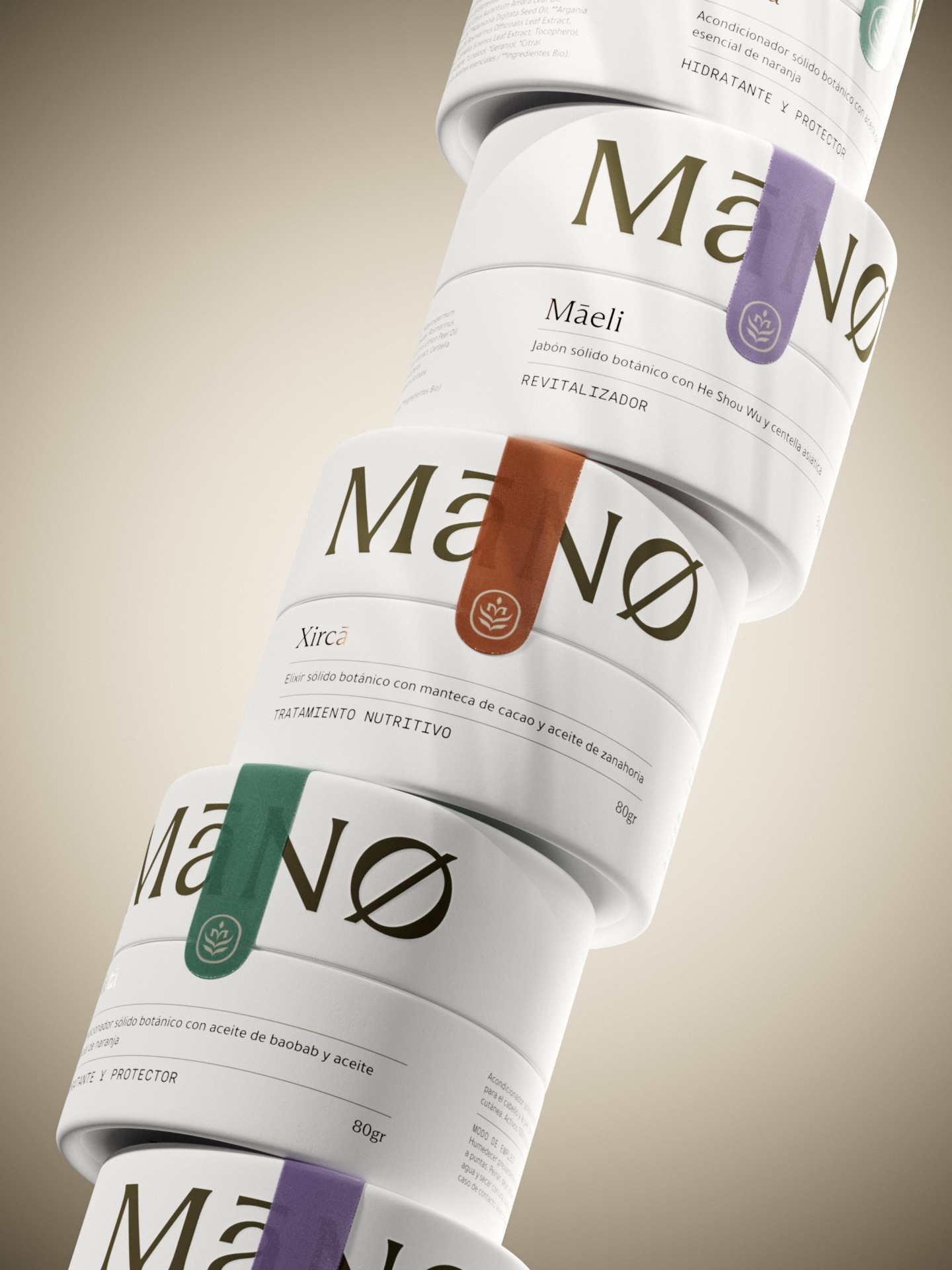 MaNo Botanics – Paper can packaging