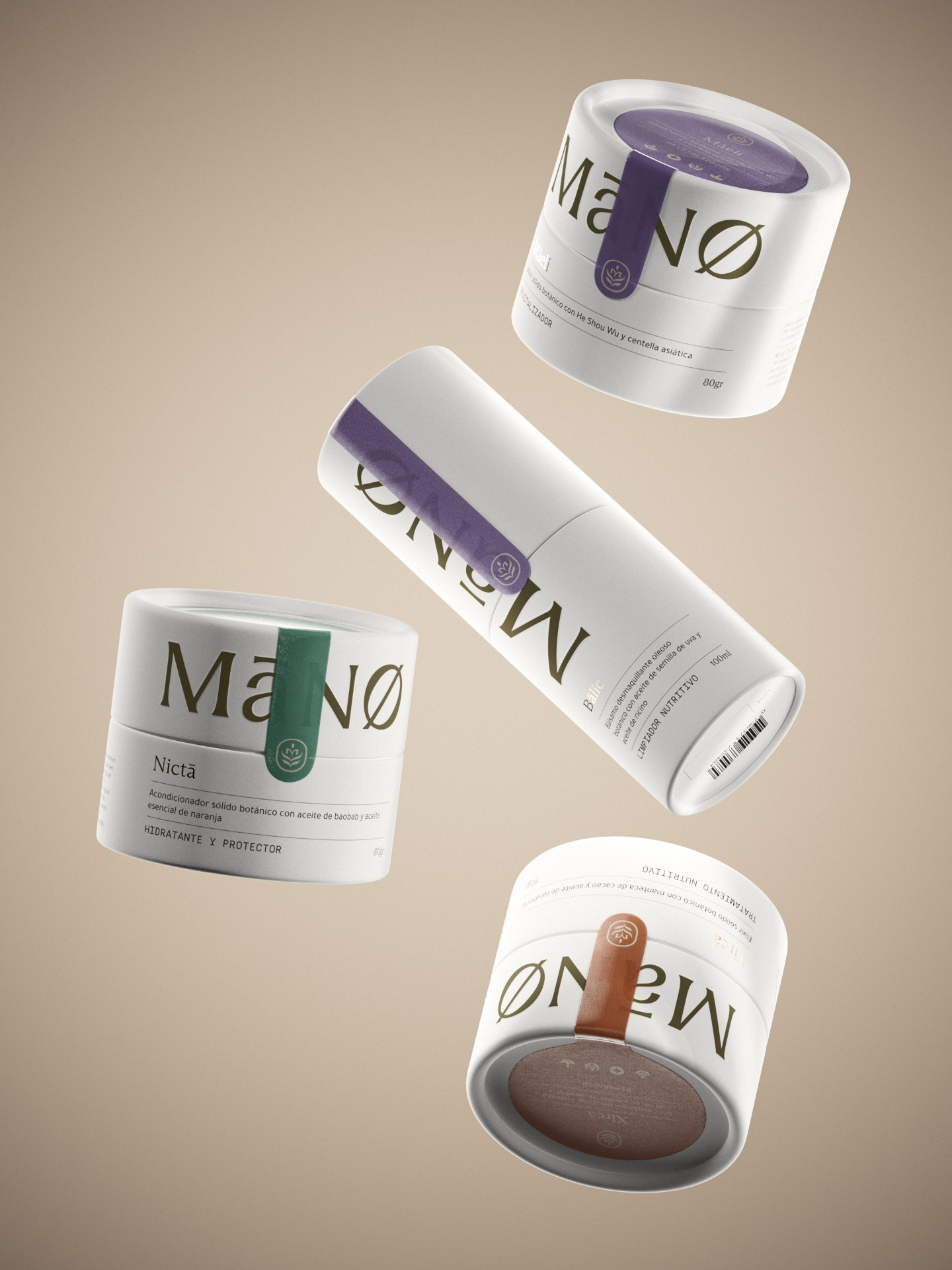 MaNo Botanics – Paper can packaging