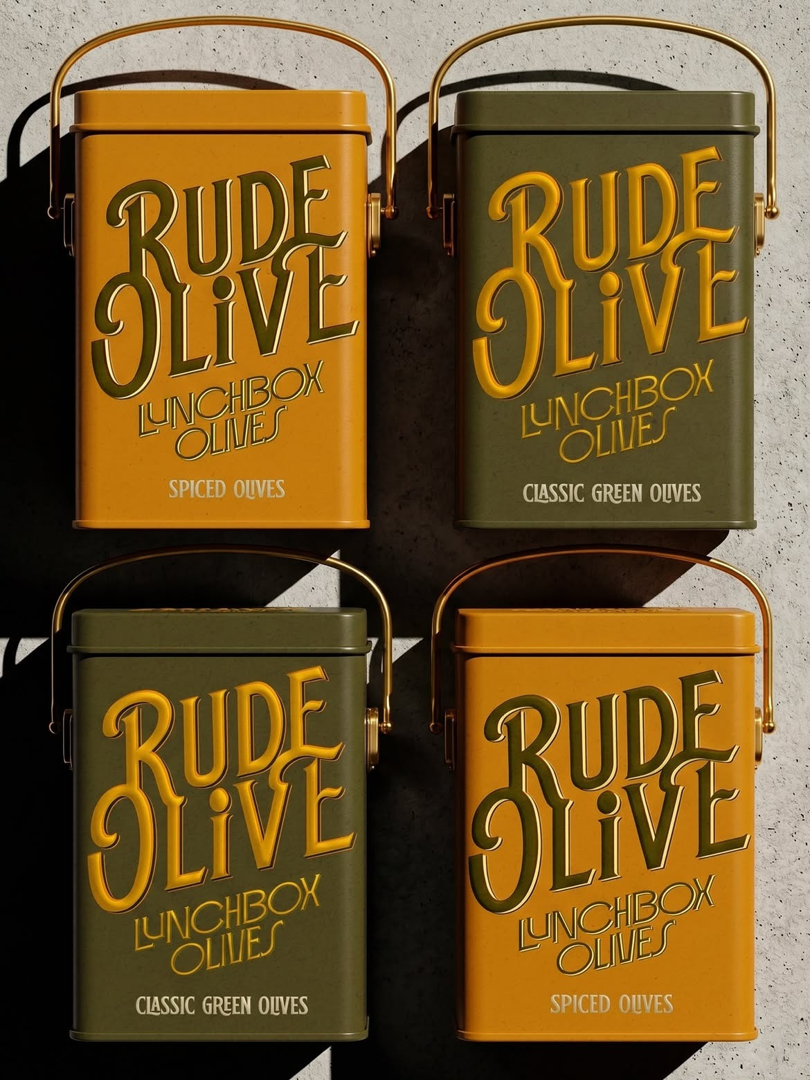Affogato Brand Design Creates a Collectible Packaging System for Rude Olive