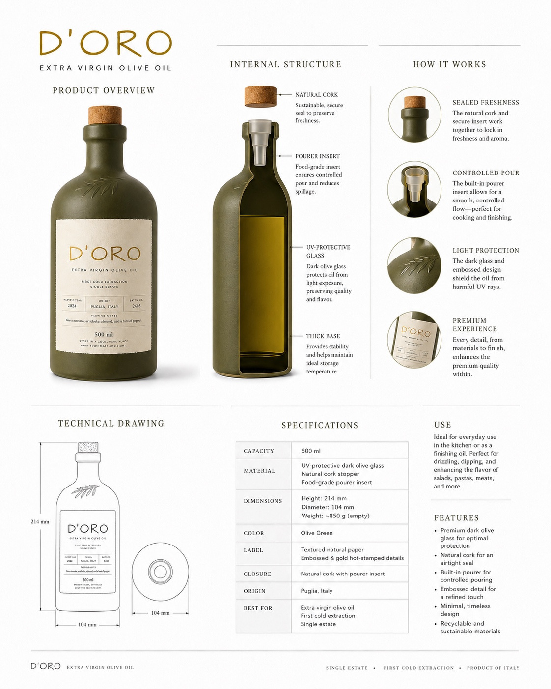 D’ORO – Extra Virgin Olive Oil