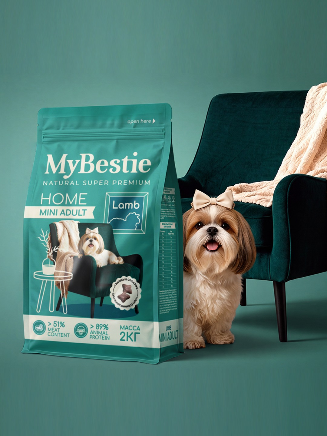 MyBestie Premium Pet Food Packaging Design