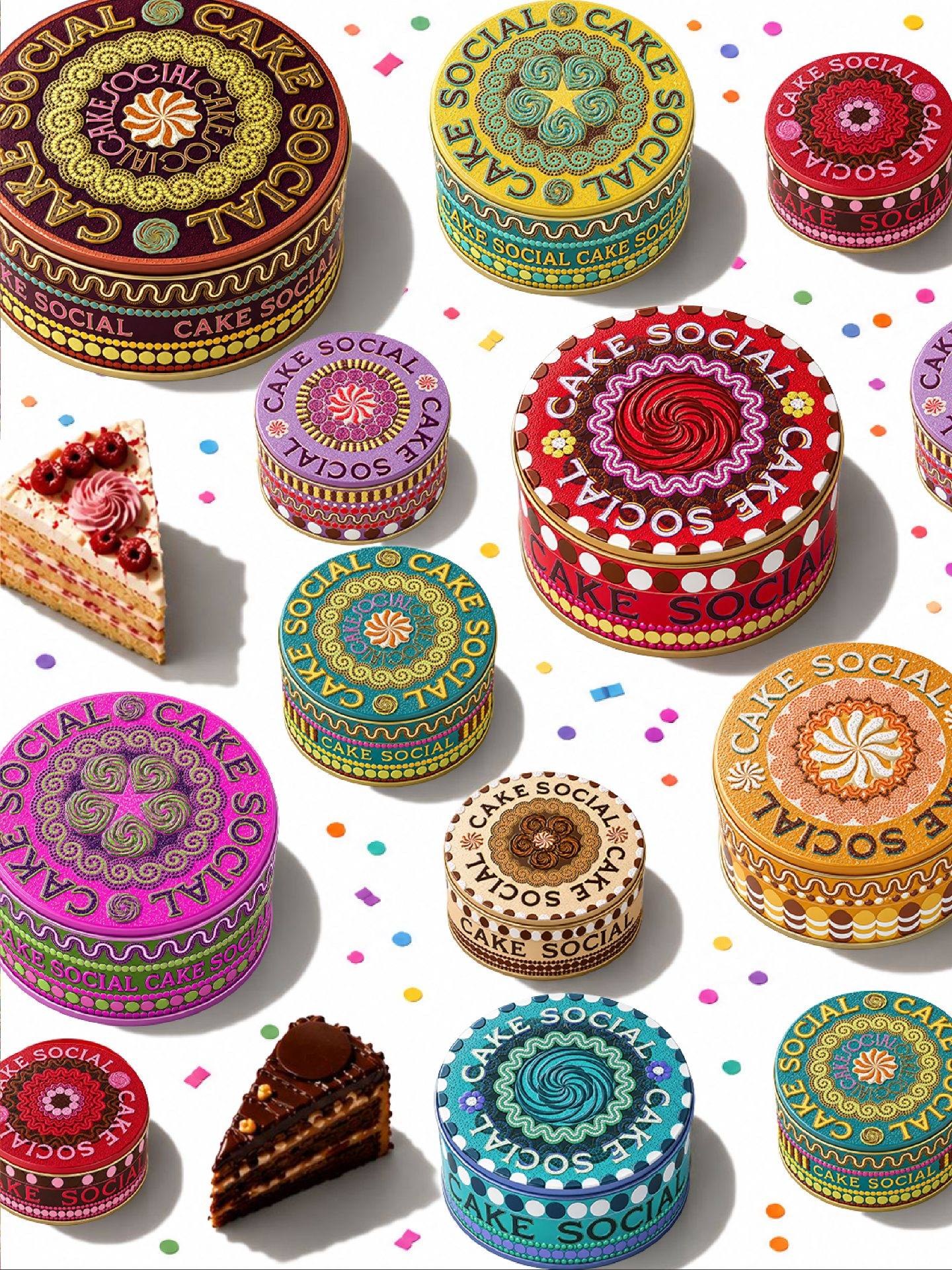 Affogato Brand Design Creates Cake Social, a Celebration Brand Inspired by the Art of Cake Decoration