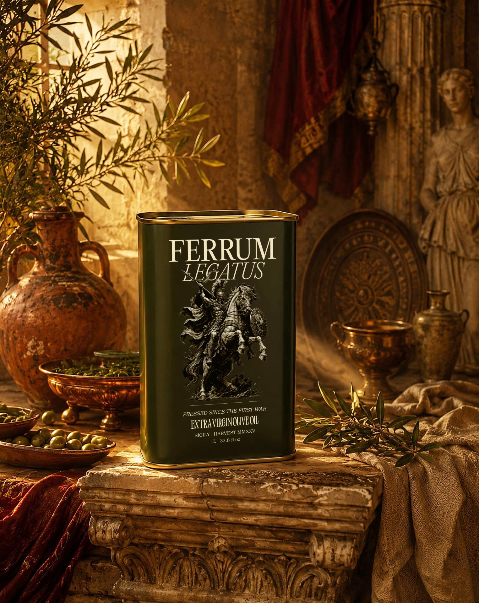 FERRUM | Olive Oil Brand Identity & Packaging
