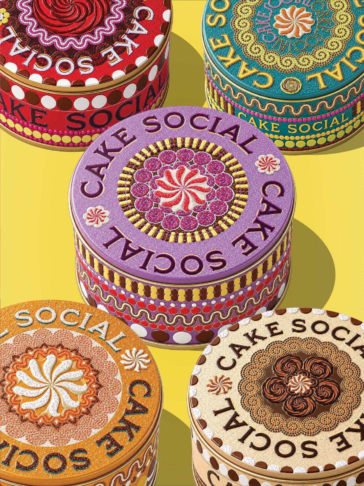 Affogato Brand Design Creates Cake Social, a Celebration Brand Inspired by the Art of Cake Decoration