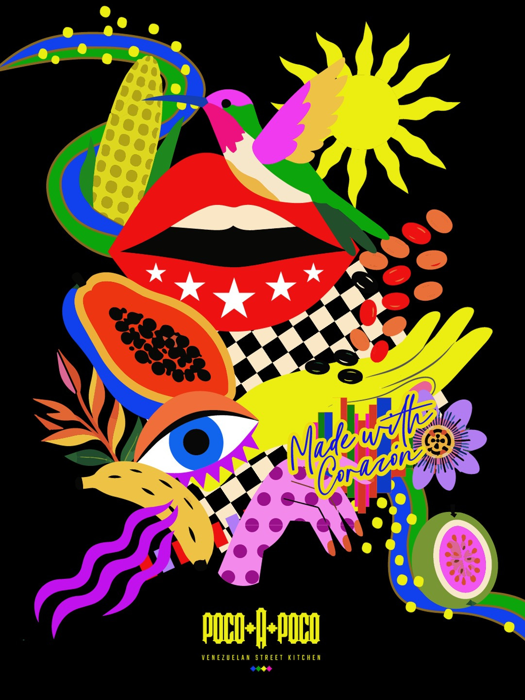 Affogato Brand Design Creates Poco a Poco with a Bold Venezuelan Identity