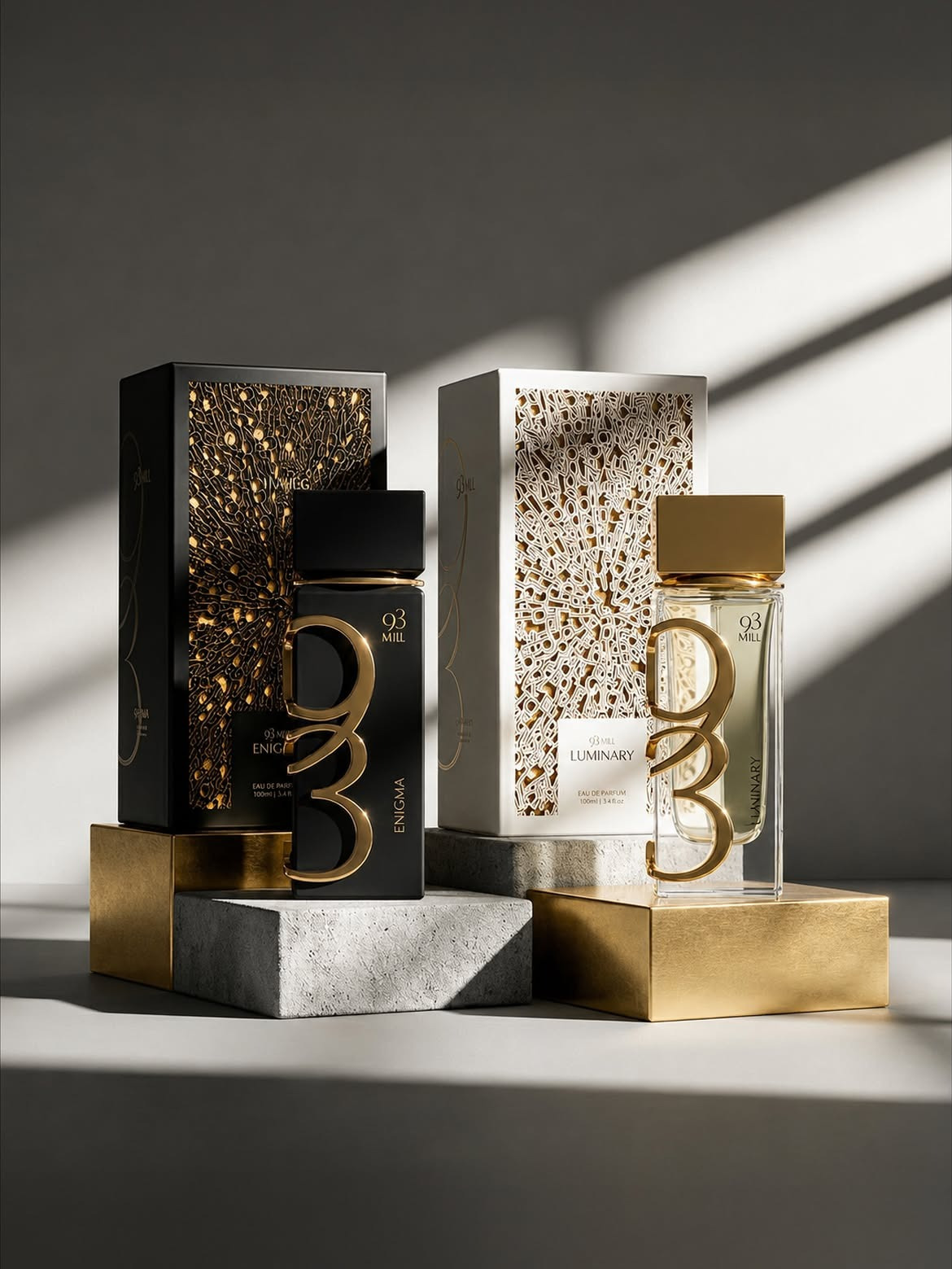 Affogato Brand Design Creates a Maximal Luxury Packaging System for 93MIL Perfumes