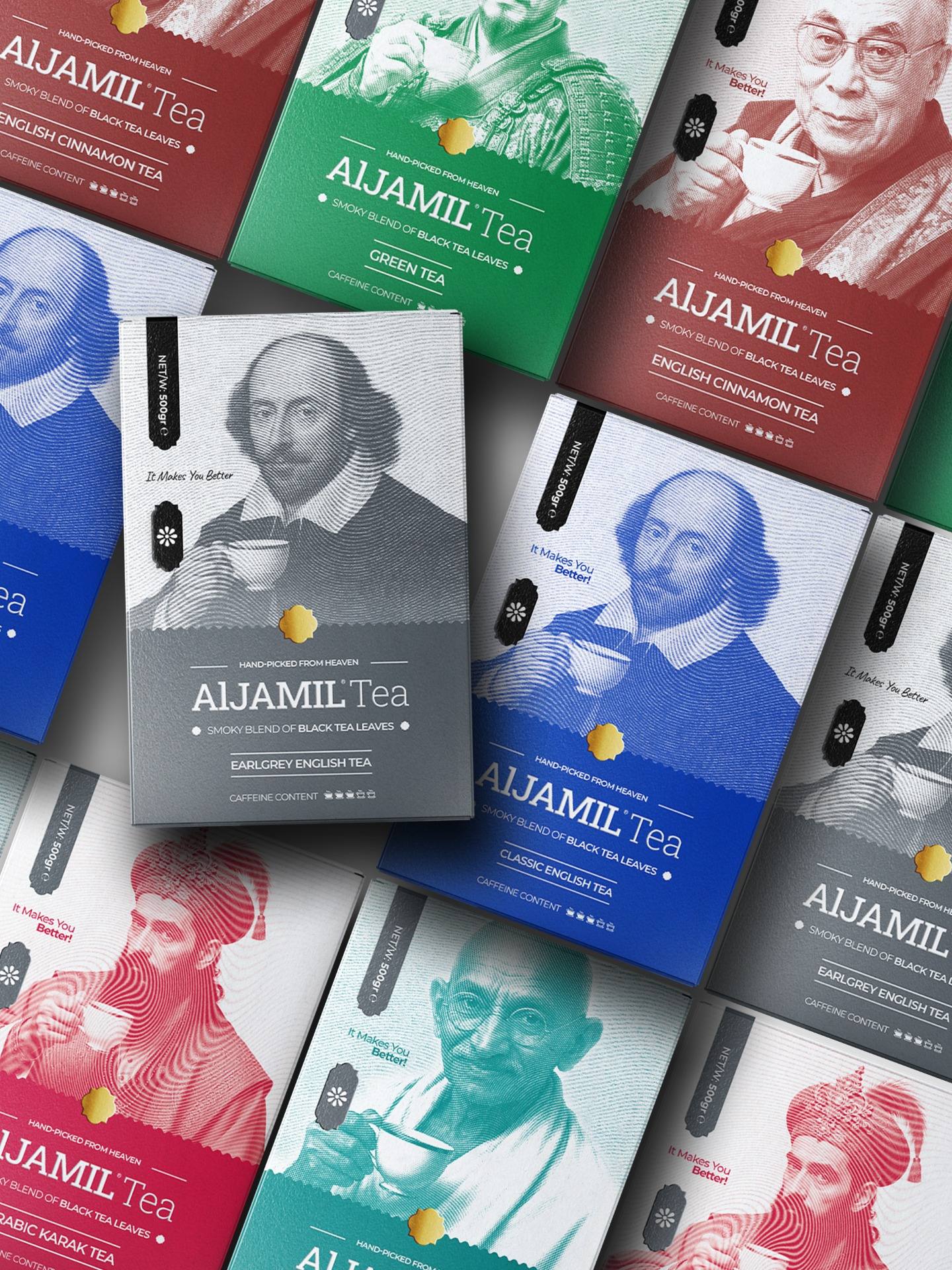 Aljamil Tea Packaging Design