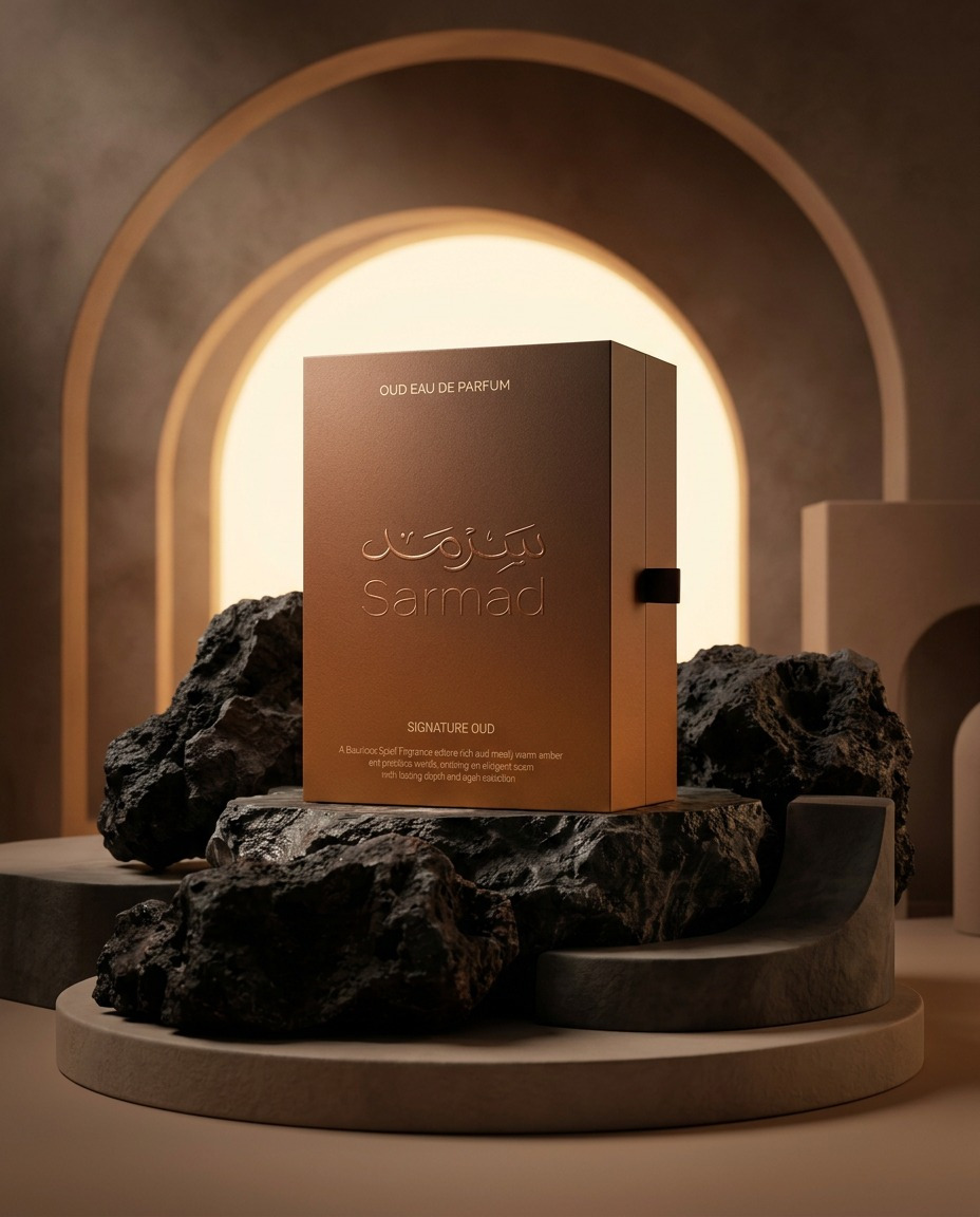 Sarmad Perfume packaging
