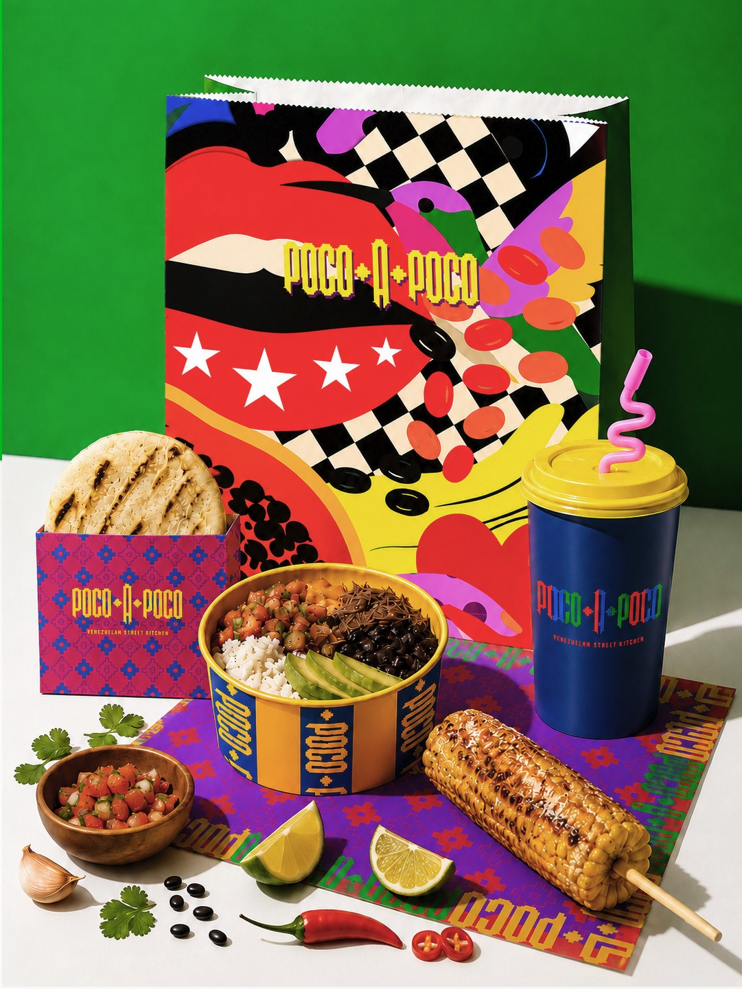 Affogato Brand Design Creates Poco a Poco with a Bold Venezuelan Identity
