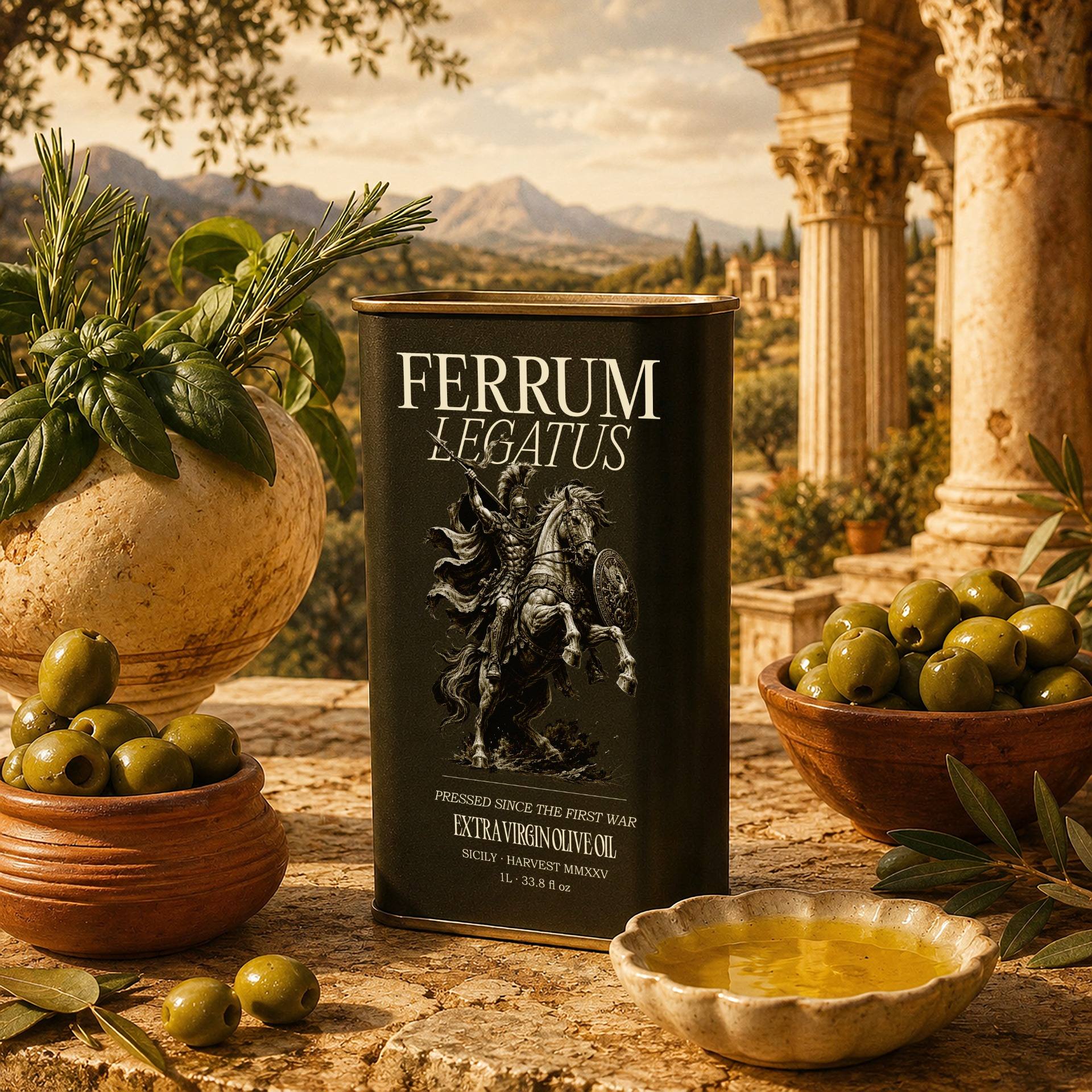 FERRUM | Olive Oil Brand Identity & Packaging