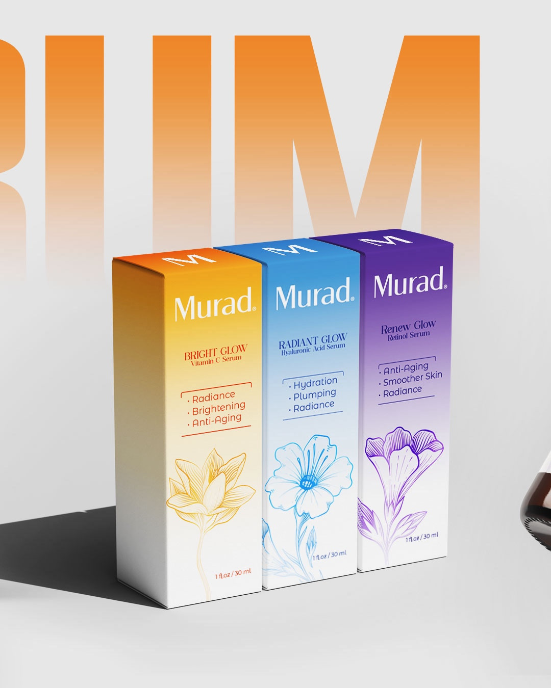 Murad Skincare Serum Packaging Redesign