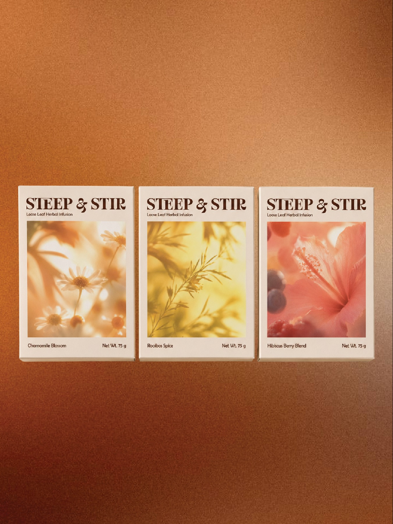 Steep & Stir – Sensory Tea Packaging