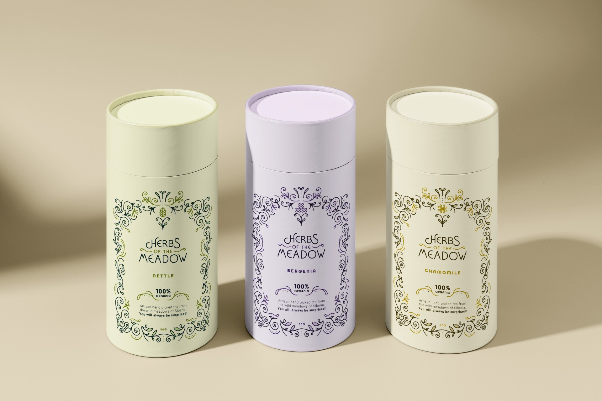 Herbs of the Meadow – Tea Branding
