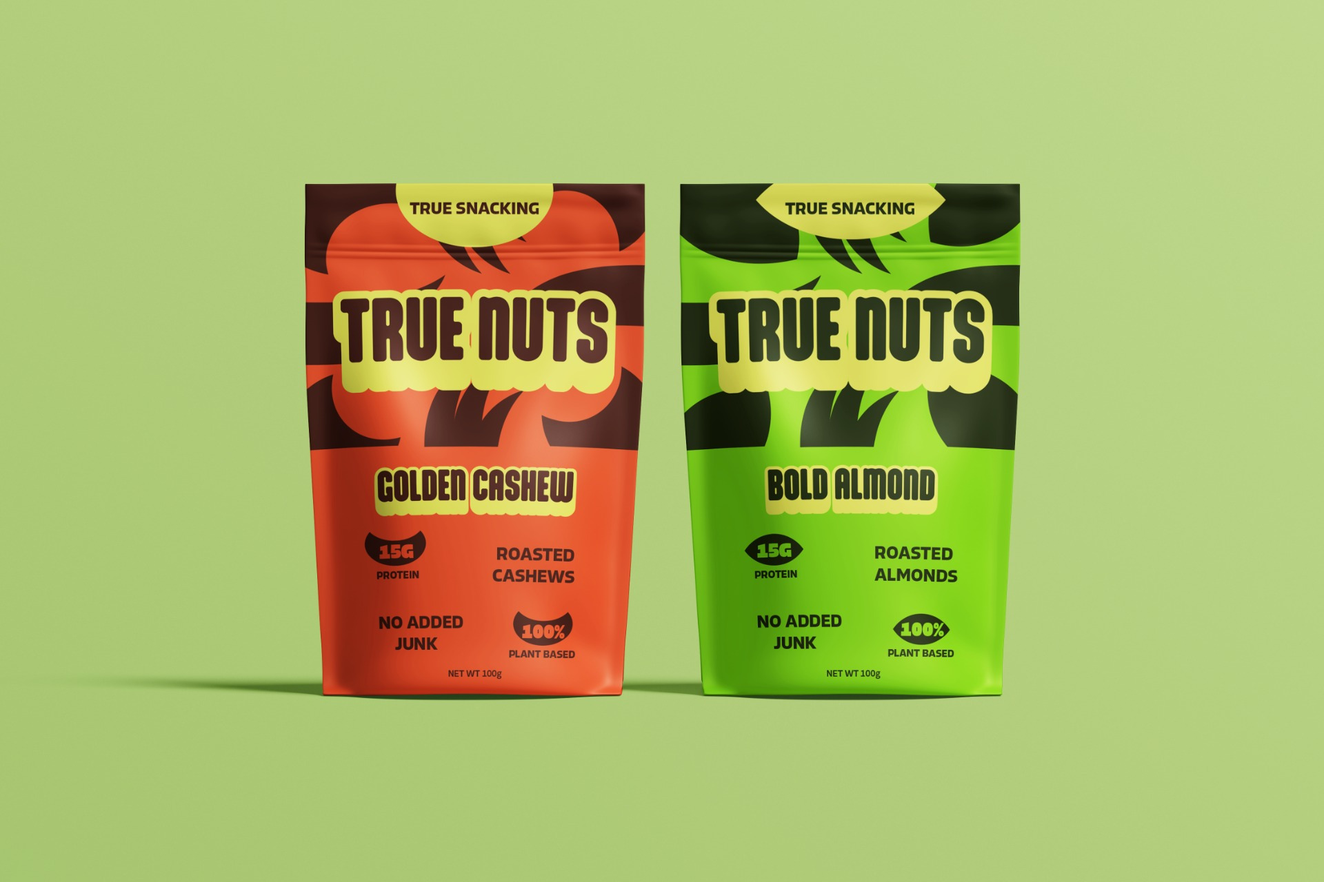 True Nuts — Brand Identity & Packaging Design for an Organic Snack Brand