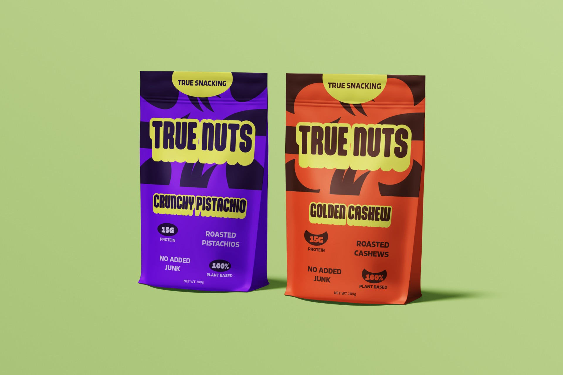 True Nuts — Brand Identity & Packaging Design for an Organic Snack Brand