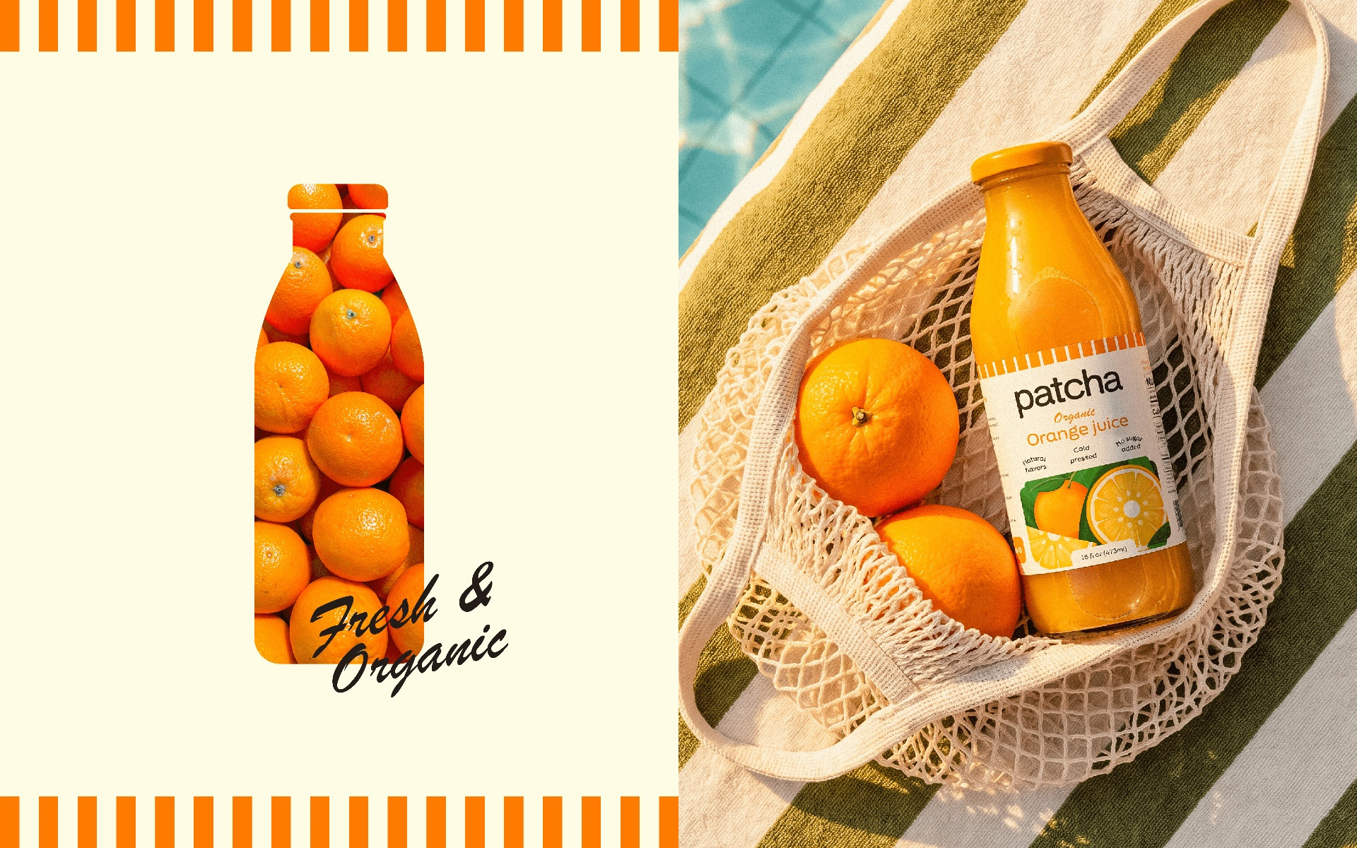 Patcha Organic Juice Visual Identity & Packaging