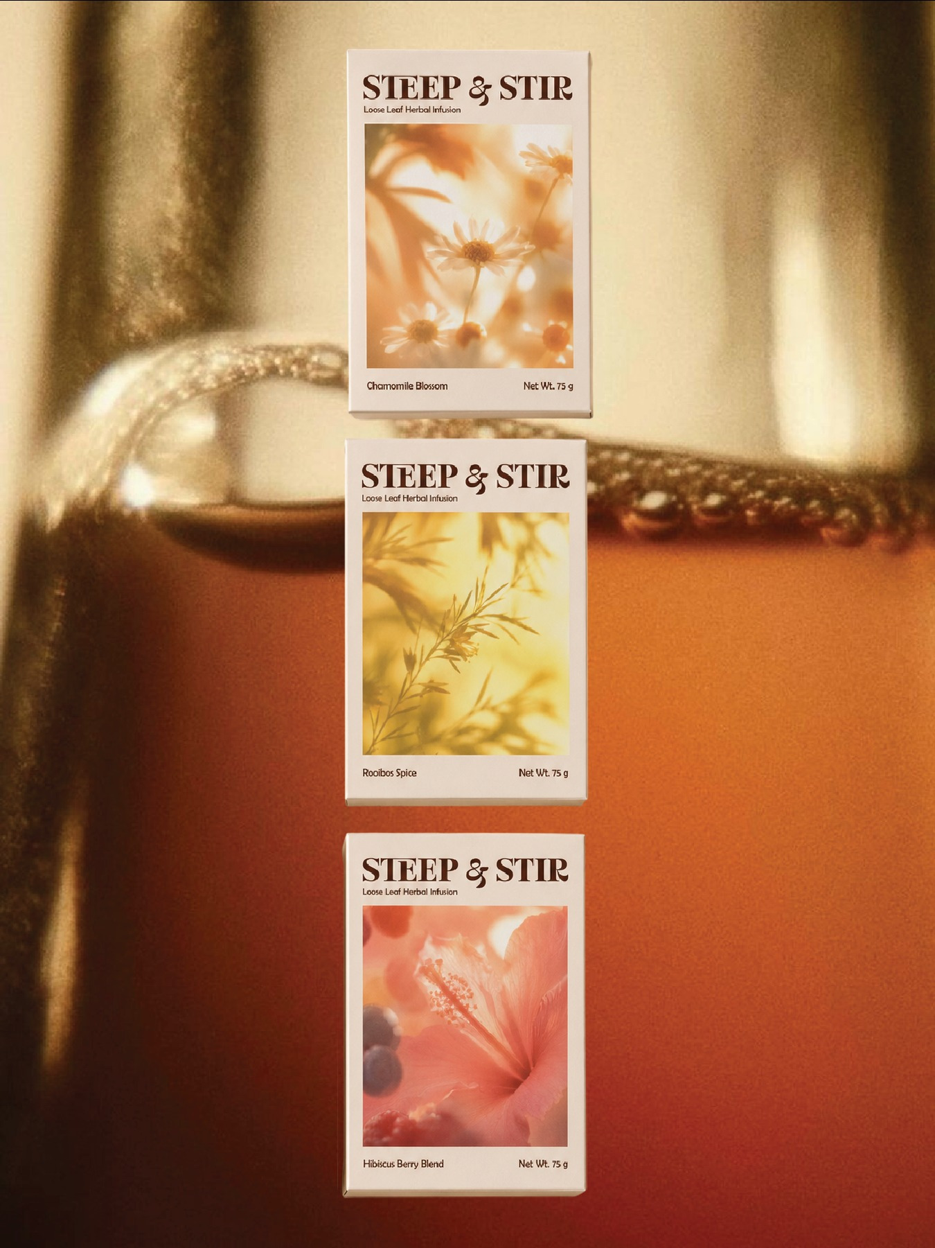 Steep & Stir – Sensory Tea Packaging