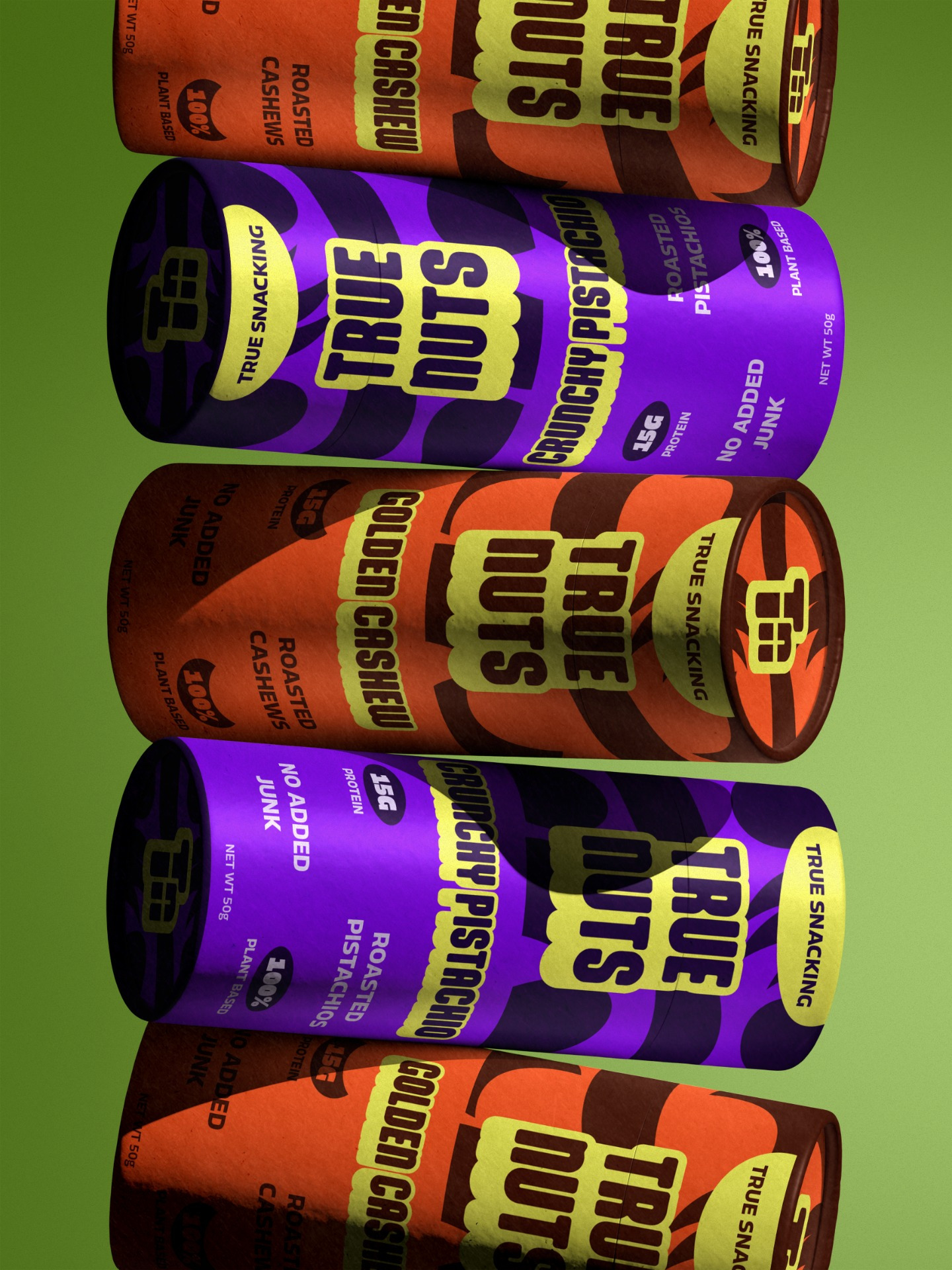 True Nuts — Brand Identity & Packaging Design for an Organic Snack Brand