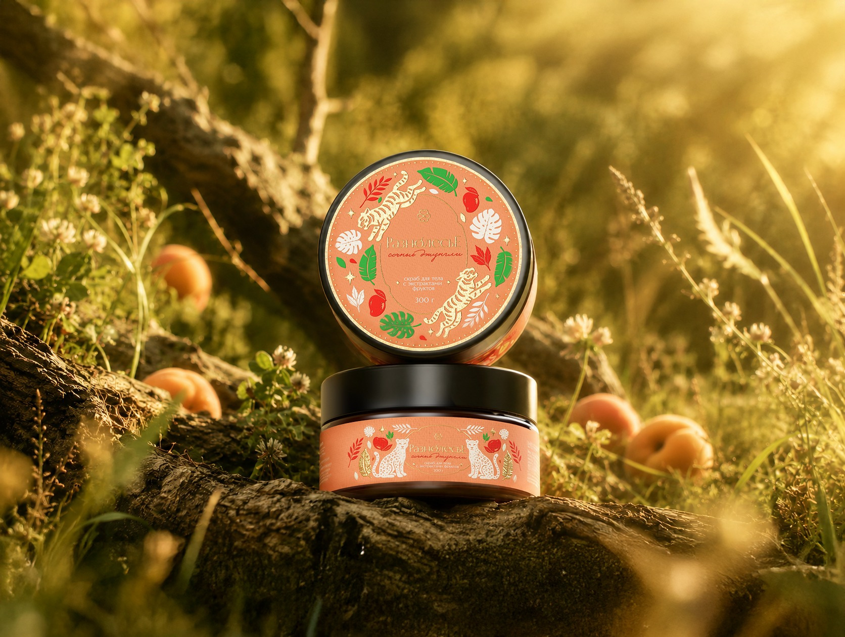 Raznolesye — cosmetic packaging design