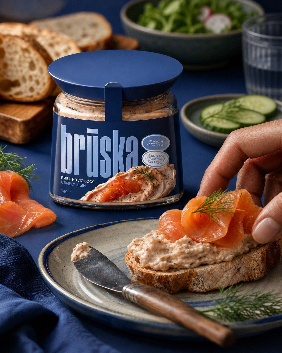 BRUSKA — Gourmet Spread Packaging design