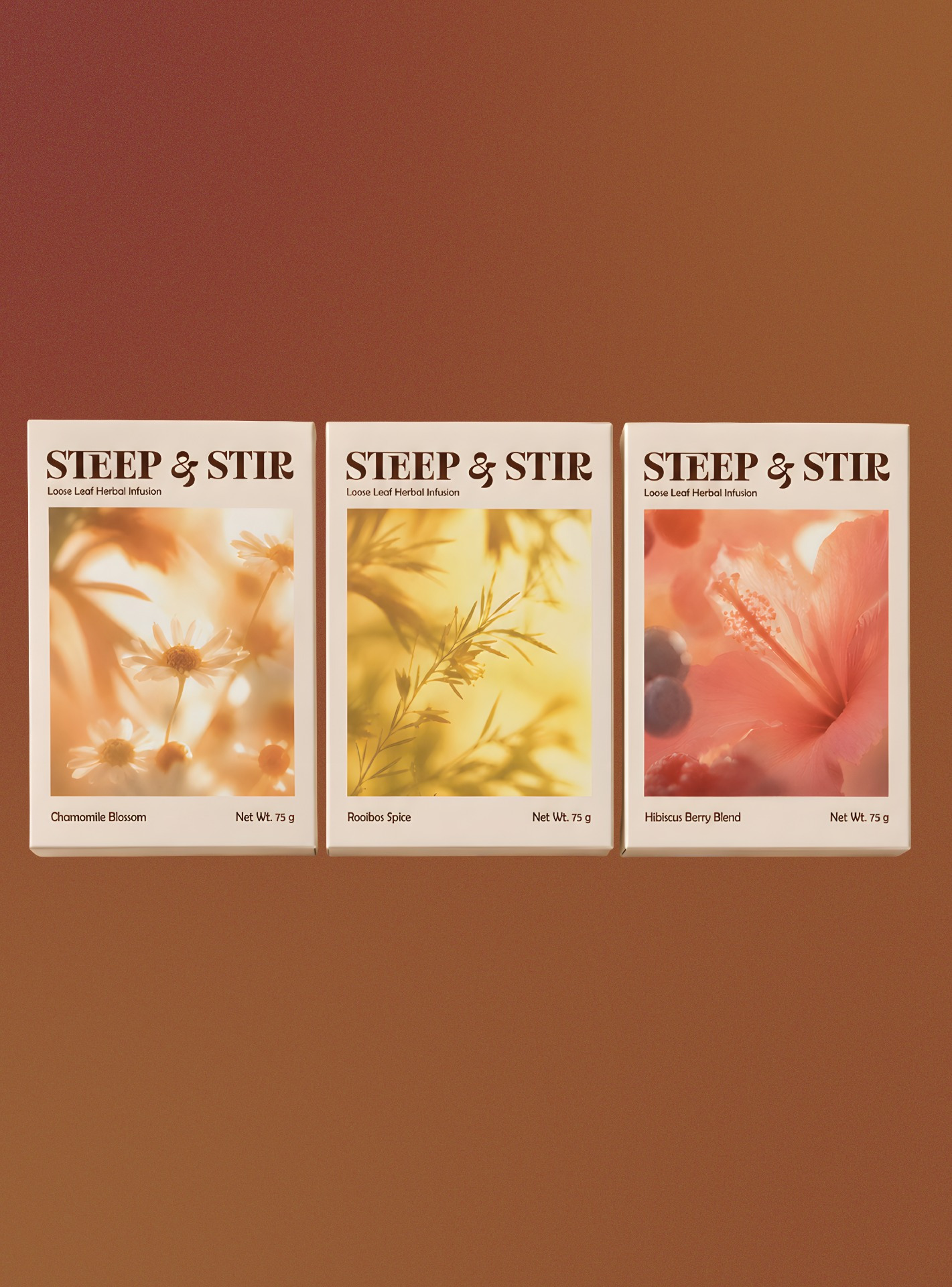 Steep & Stir – Sensory Tea Packaging