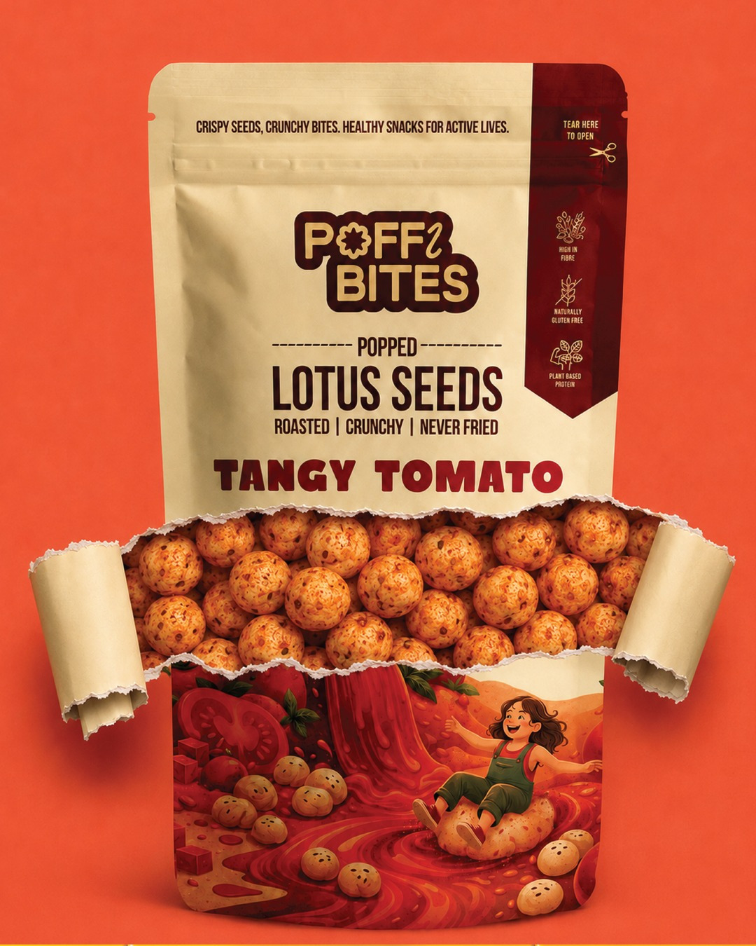 Poffibites | Popped Lotus Seeds Branding & Packaging Design
