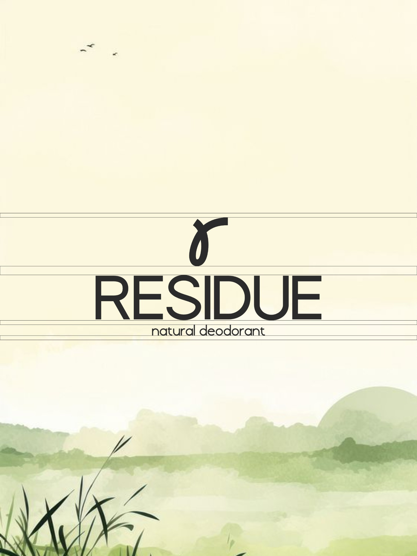Residue – Natural Deodorant Packaging Design