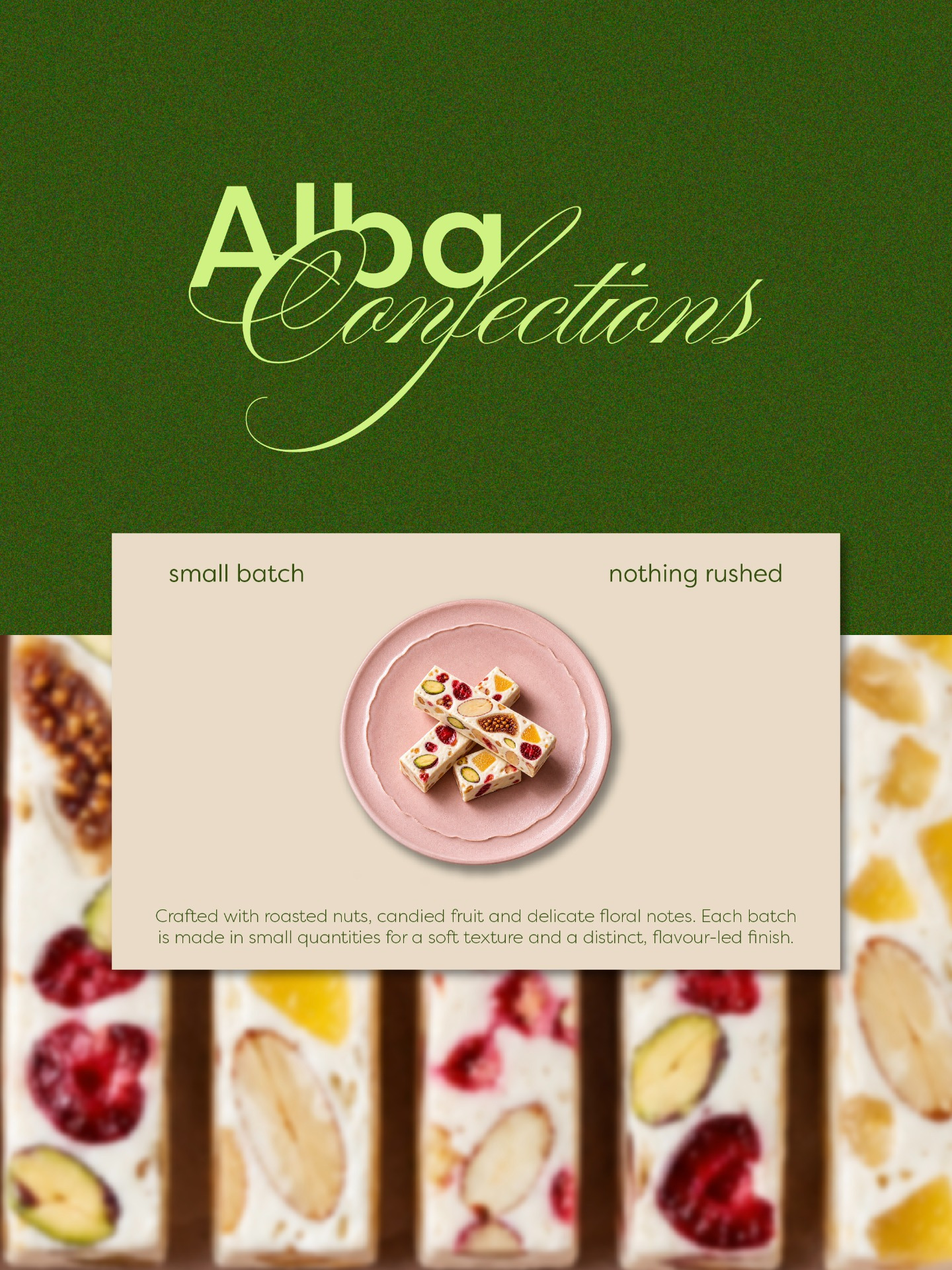 Alba Confections – Artisanal Nougat Packaging