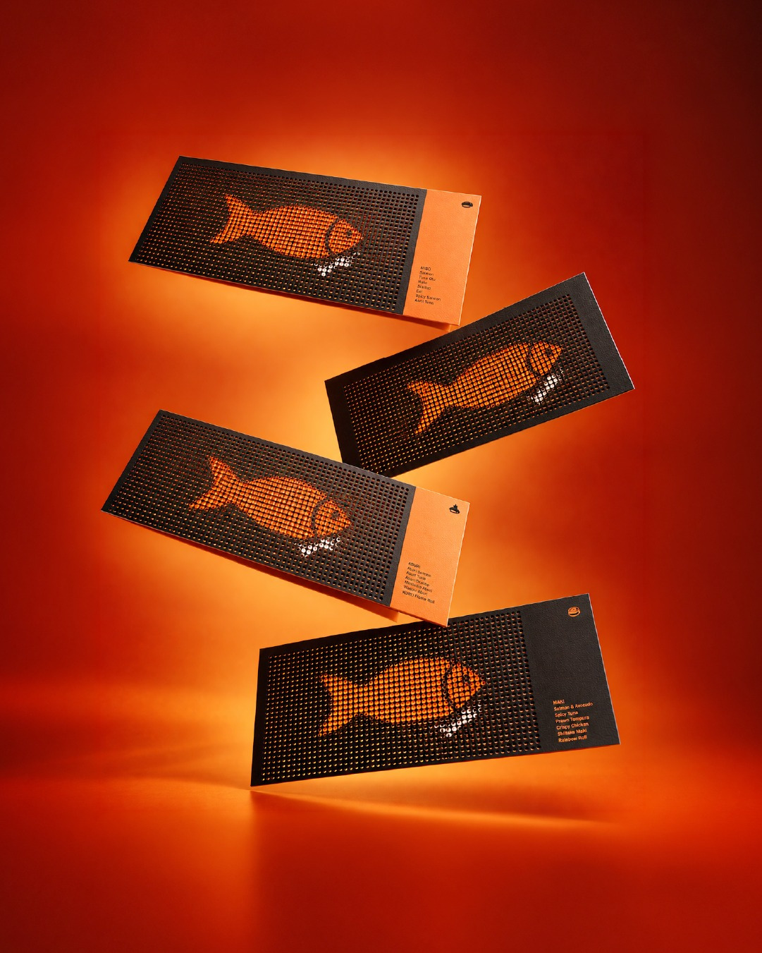 2. Affogato Brand Design Creates KURU, a Sushi Brand Where the Menu Moves