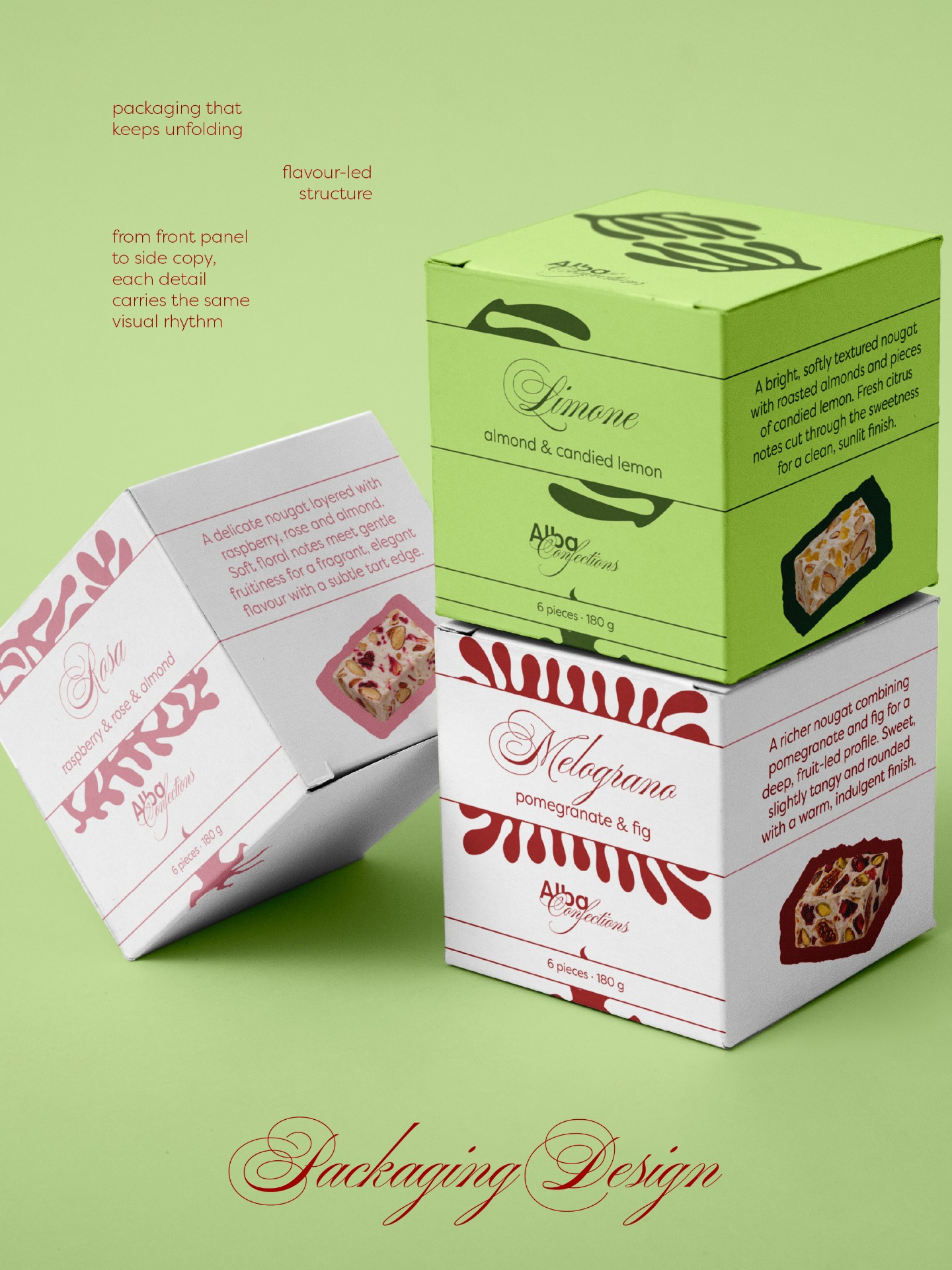 Alba Confections – Artisanal Nougat Packaging