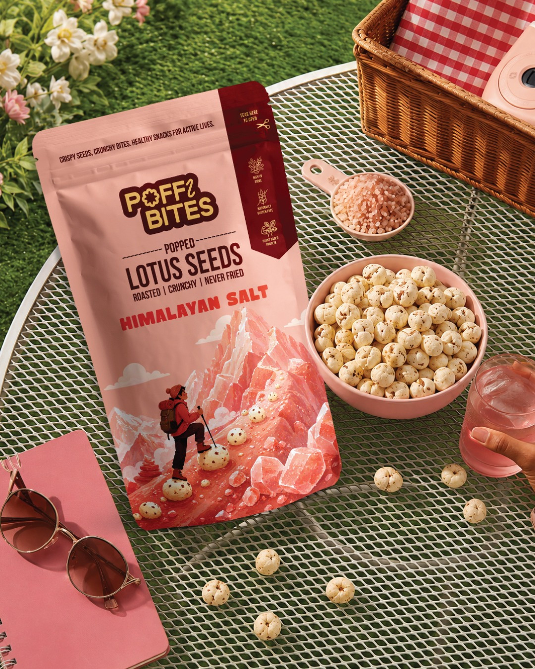 Poffibites | Popped Lotus Seeds Branding & Packaging Design