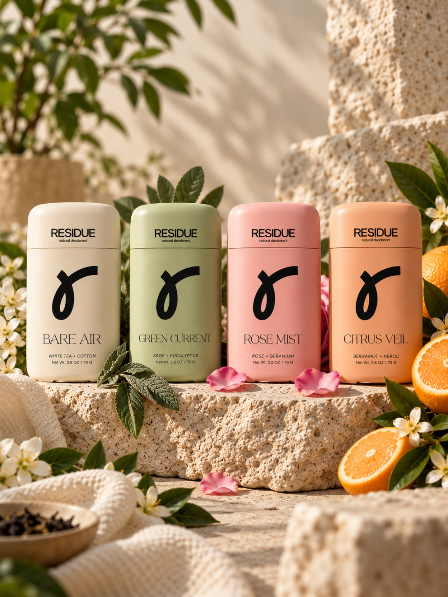 Residue – Natural Deodorant Packaging Design