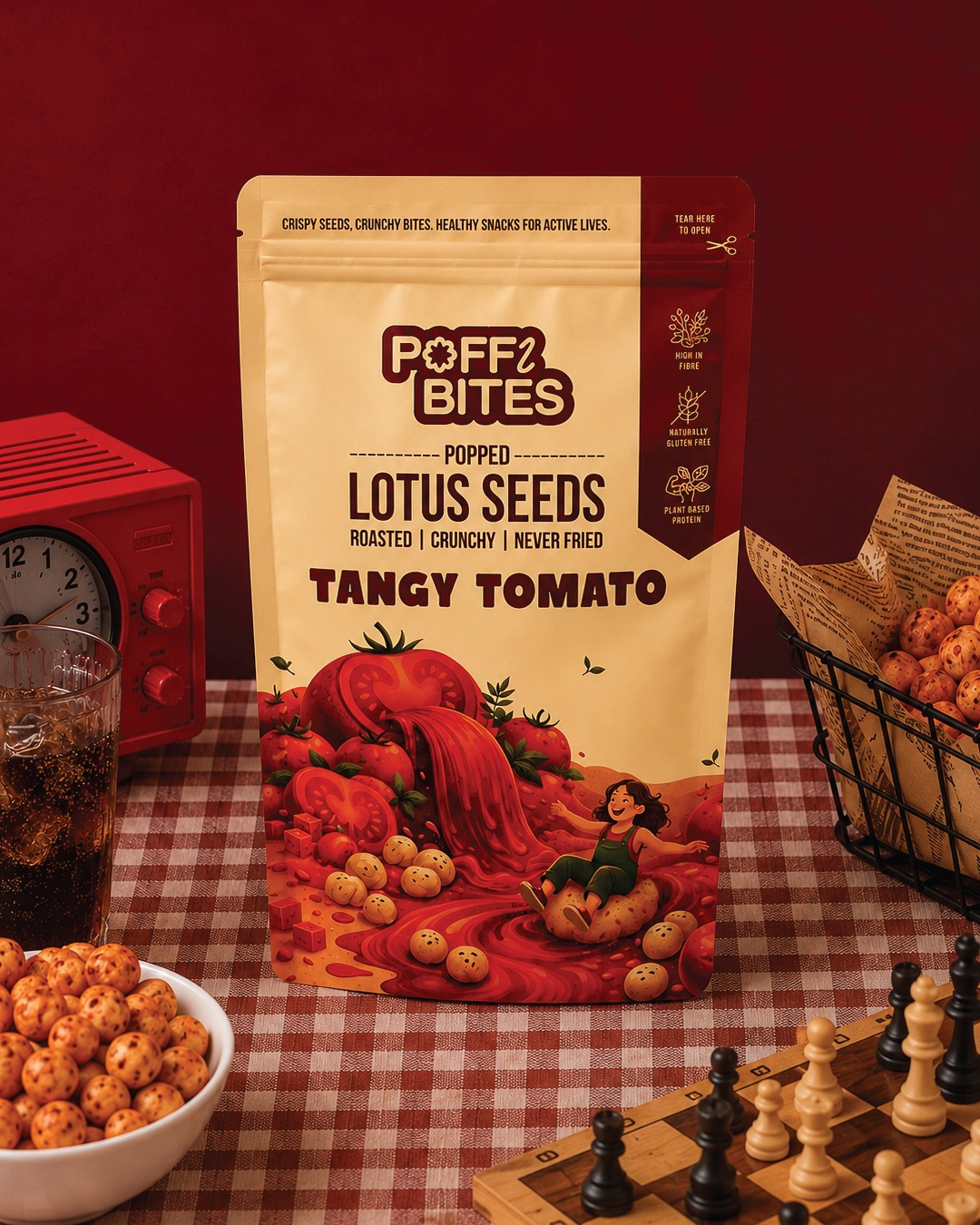 Poffibites | Popped Lotus Seeds Branding & Packaging Design