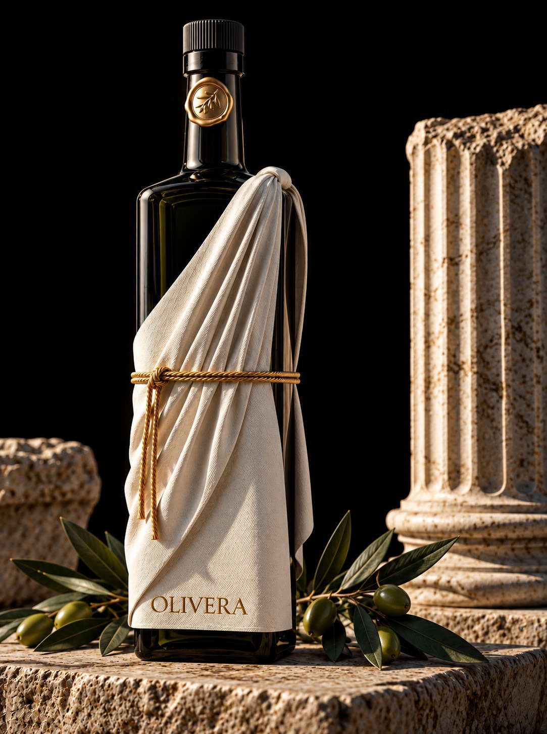 Packaging design design for Olivera, bottle