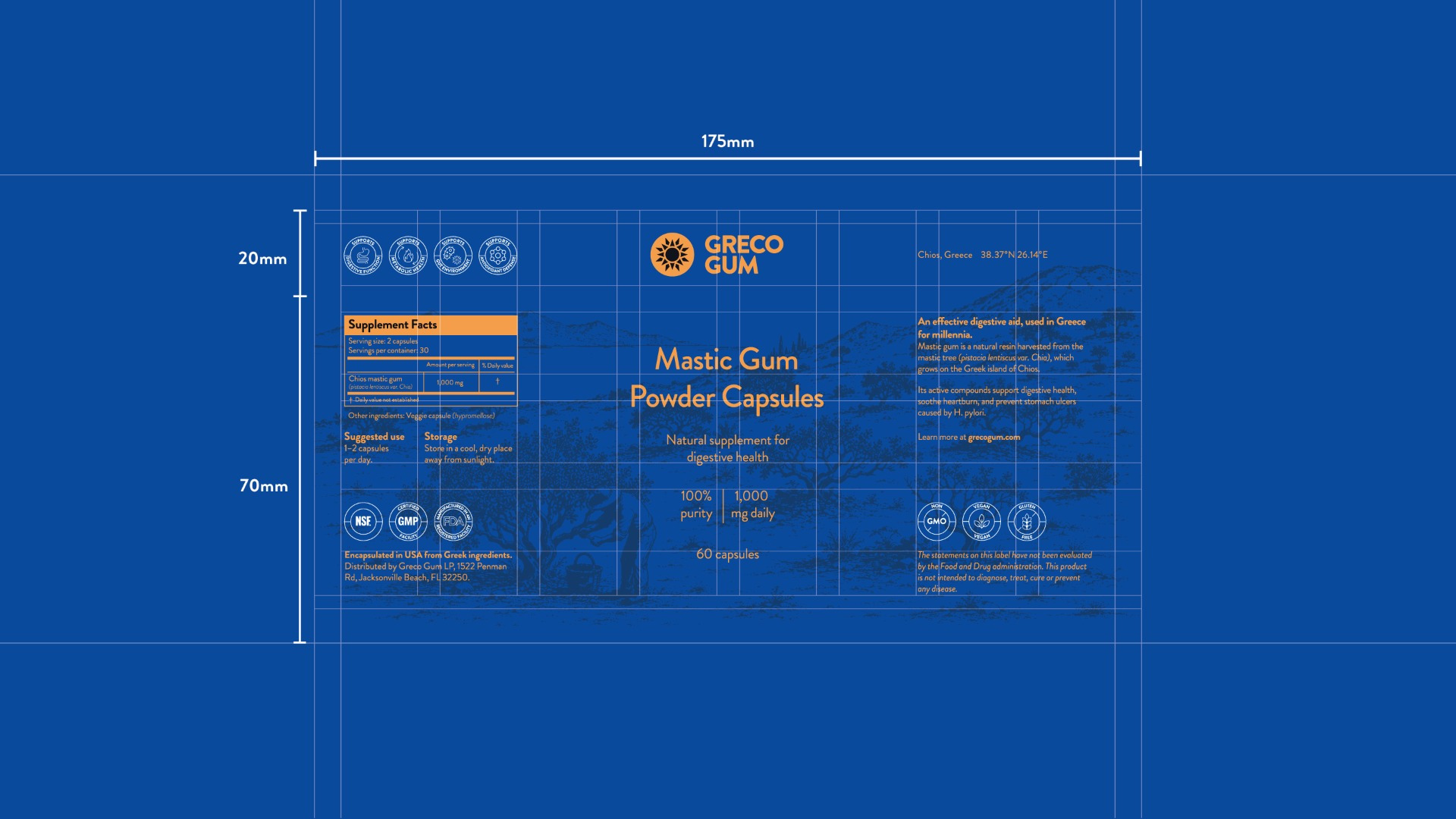 Greco Gum – Mastic Gum Capsules Packaging Redesign