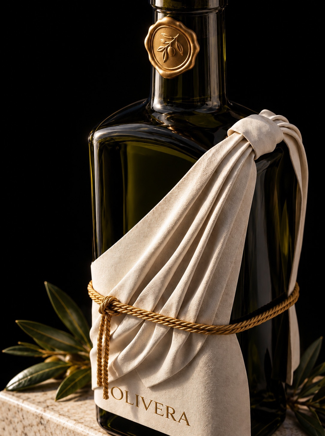 Packaging design design for Olivera, bottle