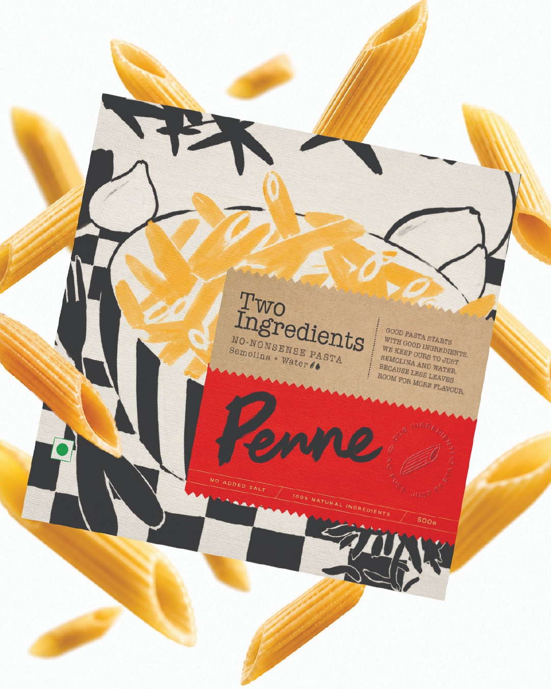 Affogato Brand Design Creates Two Ingredients, an Artisan Pasta Brand Rooted in Simplicity