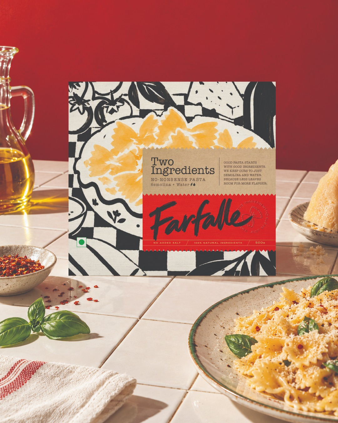 Affogato Brand Design Creates Two Ingredients, an Artisan Pasta Brand Rooted in Simplicity
